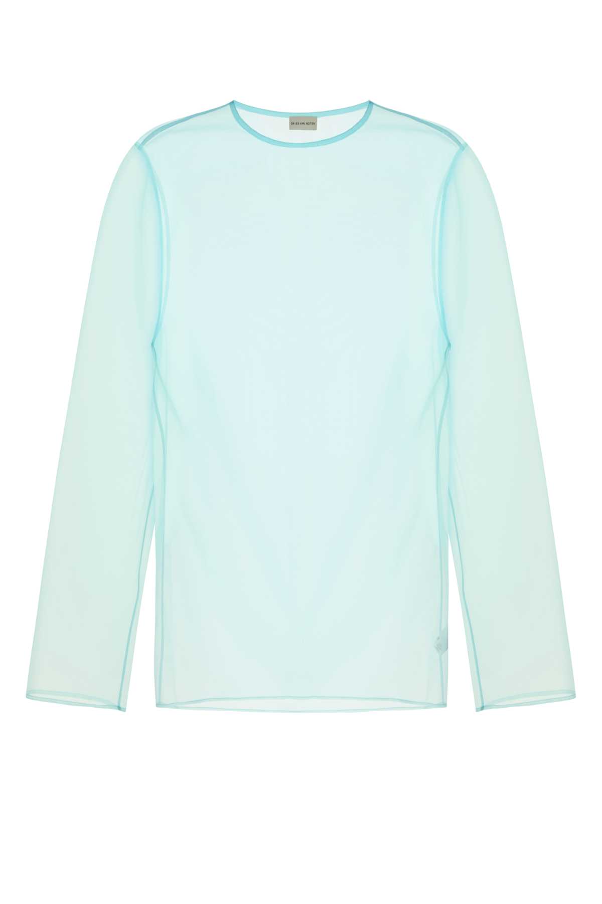 Light blue organza Camille top 2510207401501503 (Dries Van Noten / シャツ・ブラウス ) | Dries Van Noten (ドリスヴァンノッテン)