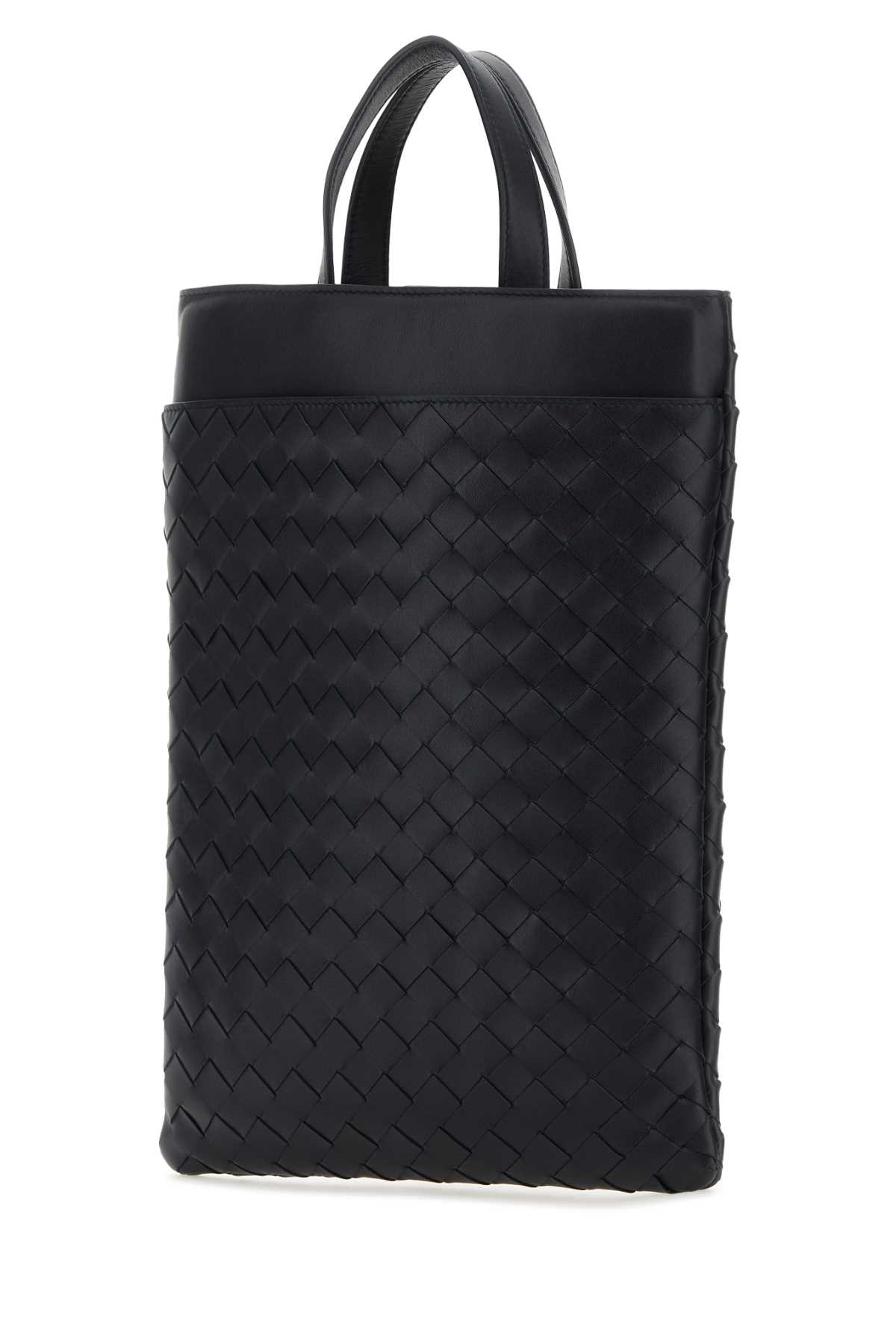 Midnight blue leather Intrecciato laptop case 765767V2HL18838 (Bottega Veneta / ハンドバッグ・ショルダーバッグ ) | Bottega Veneta (ボッテガ・ヴェネタ)(1)