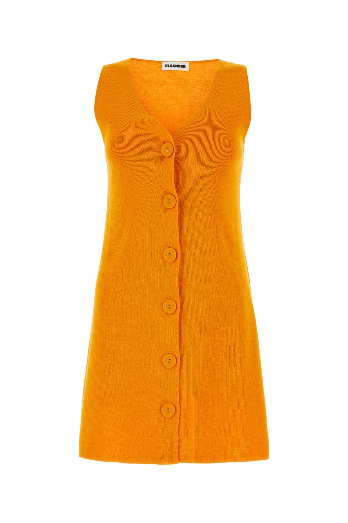 Orange cotton blend dress J02CT0328J15391832 (Jil Sander / ワンピース・ドレス・オールインワン ) | Jil Sander (ジルサンダー)