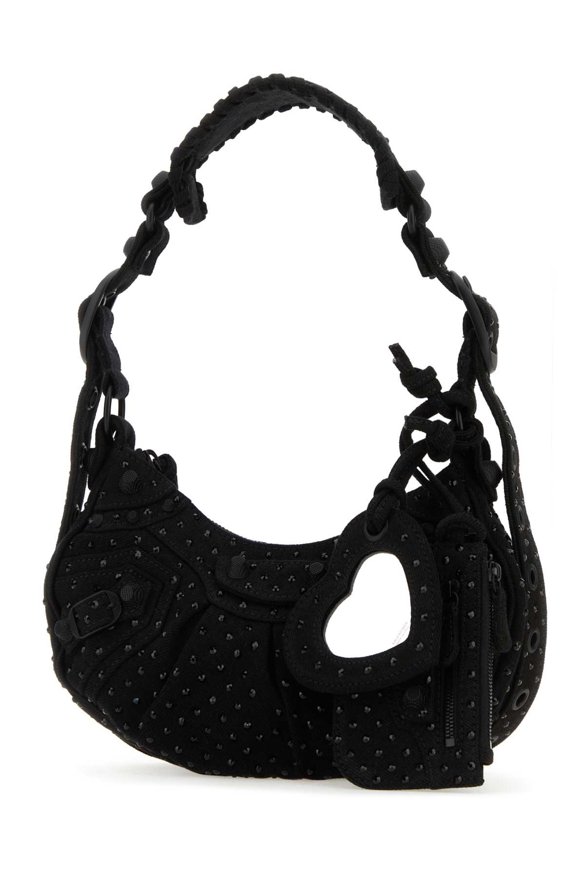 Embellished denim Le Cagole XS shoulder bag 6713092AAKM1071 (Balenciaga / ハンドバッグ・ショルダーバッグ ) | Balenciaga (バレンシアガ)(1)