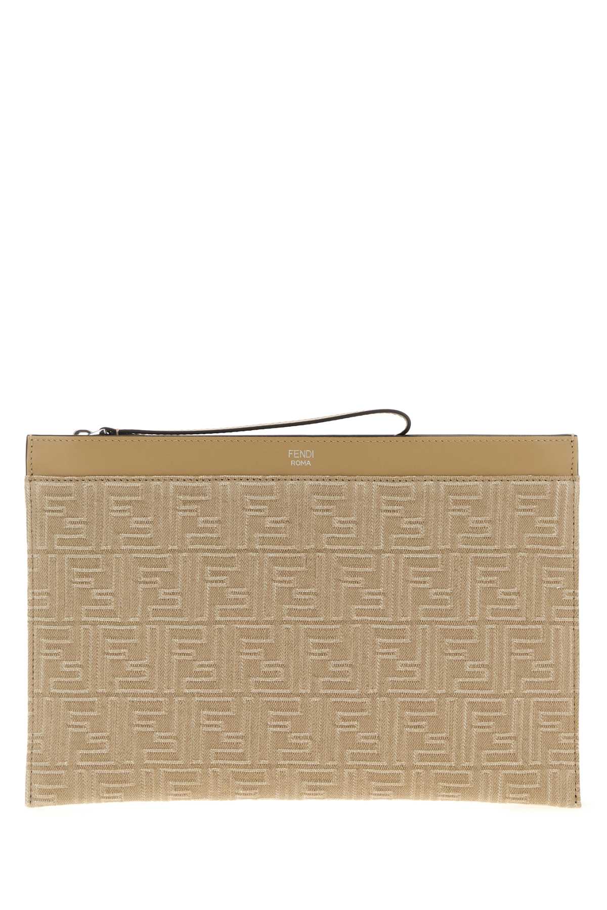 Embroidered denim clutch 7N0134AUGOF19VE (FENDI / クラッチバッグ・ポーチ ) | FENDI (フェンディ)