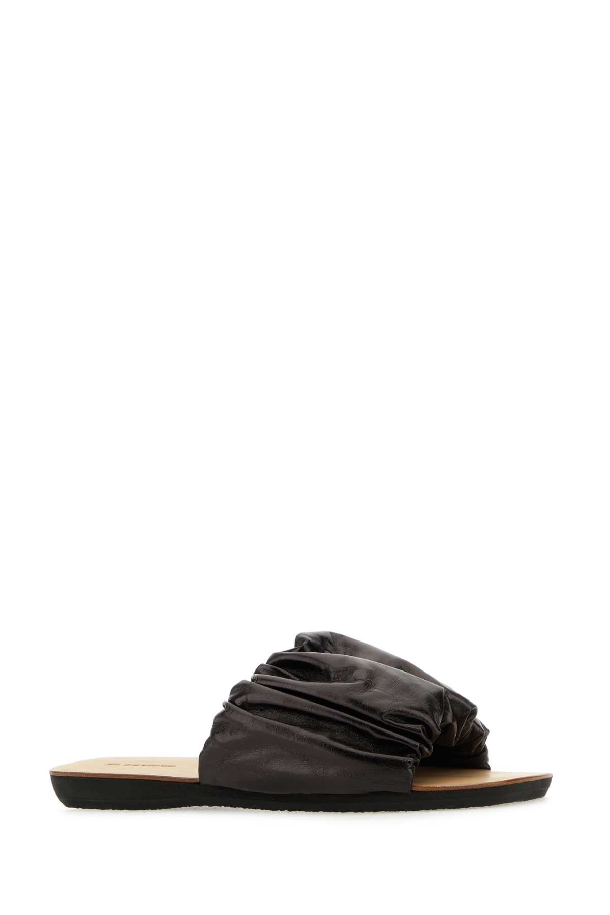 Dark brown leather slippers J15WP0077P4864001 (Jil Sander / サンダル ) | Jil Sander (ジルサンダー)(1)