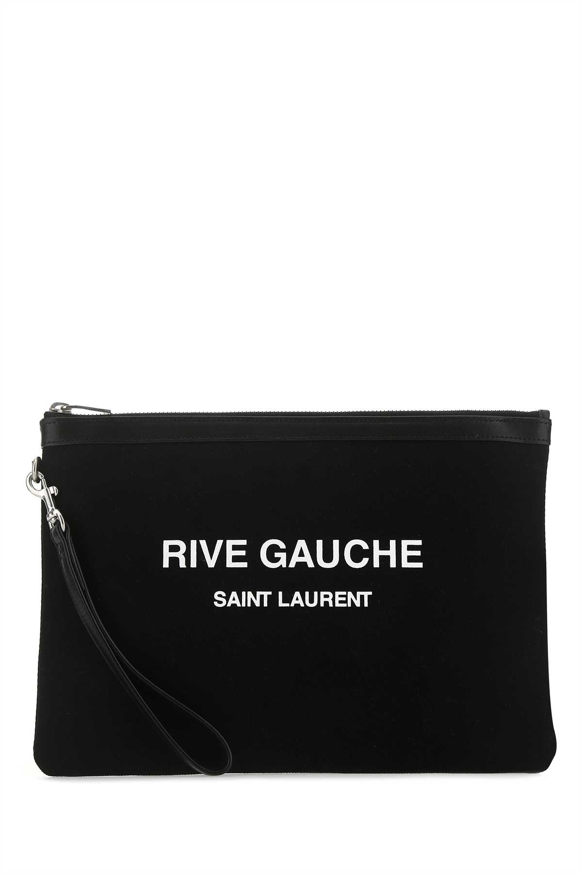Black canvas Rive Gauche clutch 58136996NAE1070 (Saint Laurent / クラッチバッグ・ポーチ ) | Saint Laurent (サンローラン)