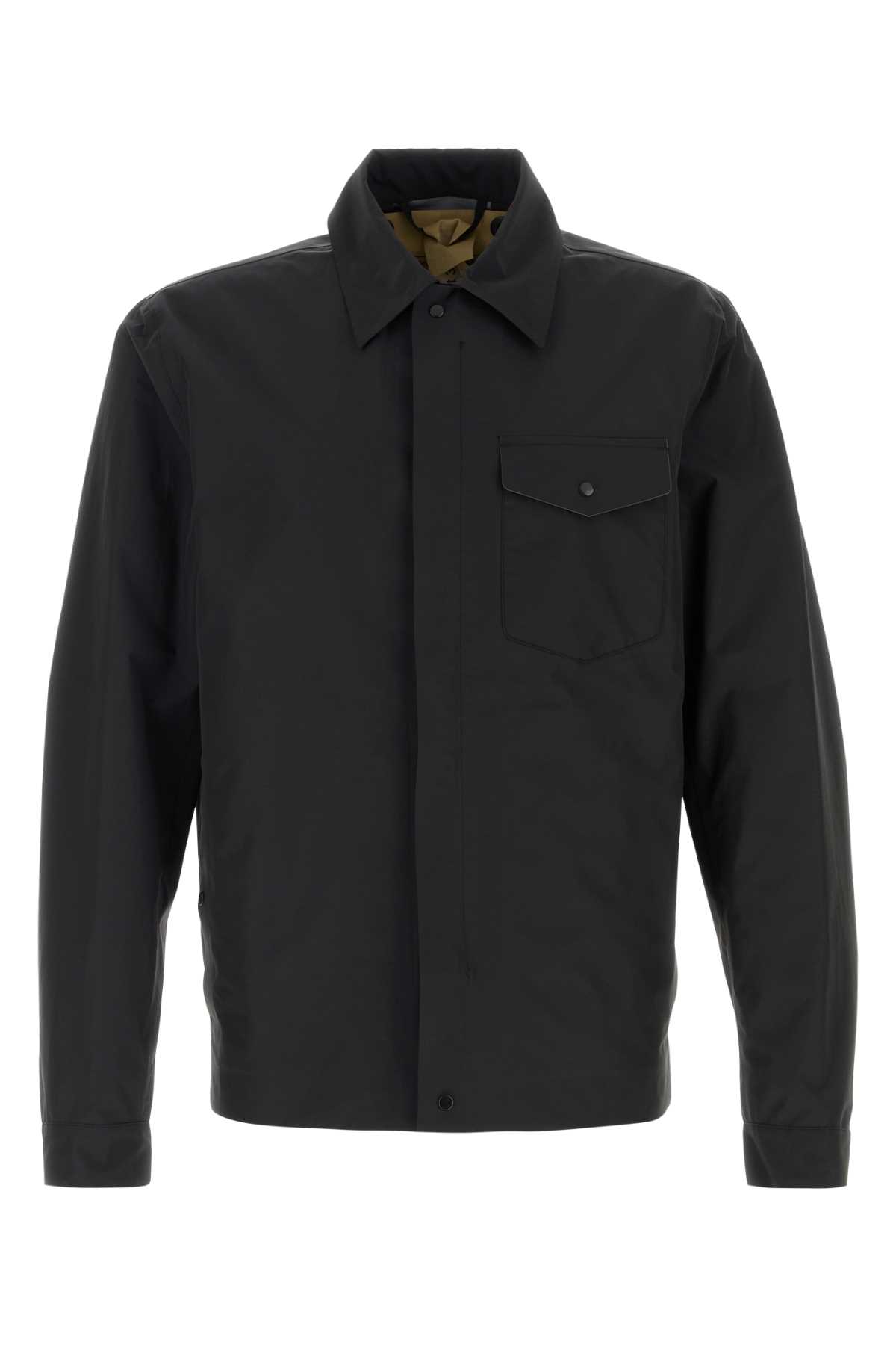 Black nylon blend Bonded shirt 25CTCUC11003006554999 (Ten c / シャツ・ブラウス ) | Ten c (テンシー)