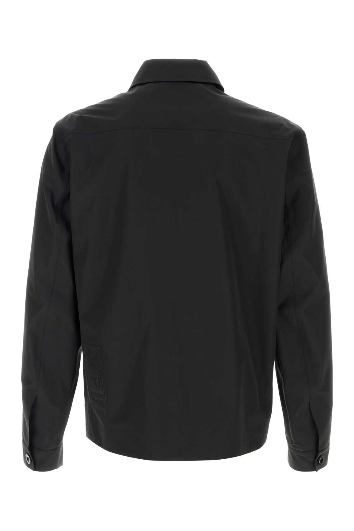 Black nylon blend Bonded shirt 25CTCUC11003006554999 (Ten c / シャツ・ブラウス ) | Ten c (テンシー)(1)