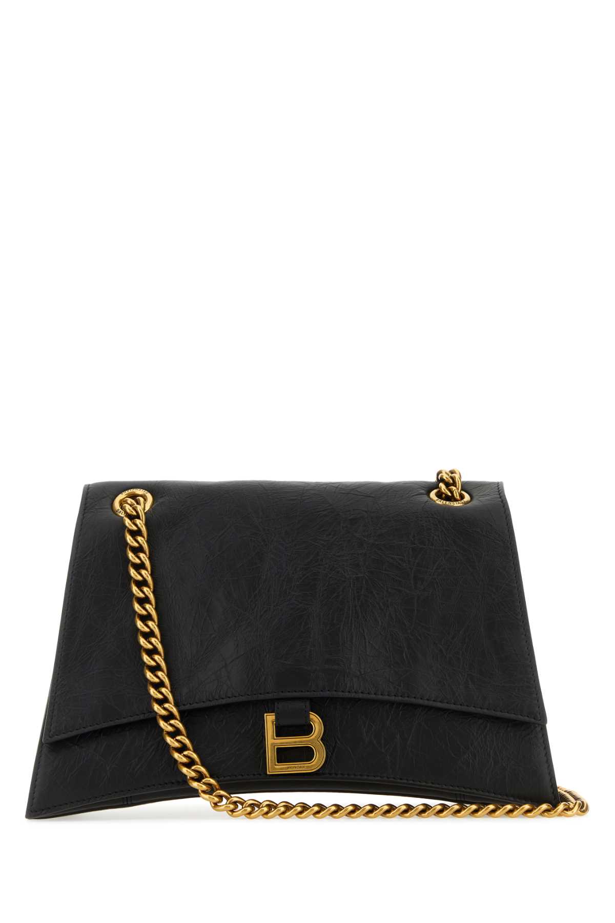Black leather medium Crush shoulder bag 785602210IT1000 (Balenciaga / ハンドバッグ・ショルダーバッグ ) | Balenciaga (バレンシアガ)