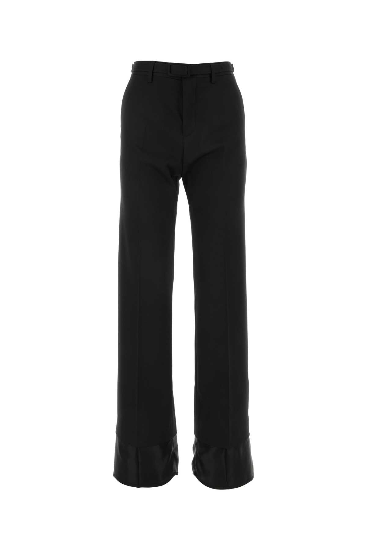 Black stretch polyester blend pant S62KB0171S47848900 (MM6 Maison Margiela / パンツ ) | MM6 Maison Margiela (エムエムシックス)