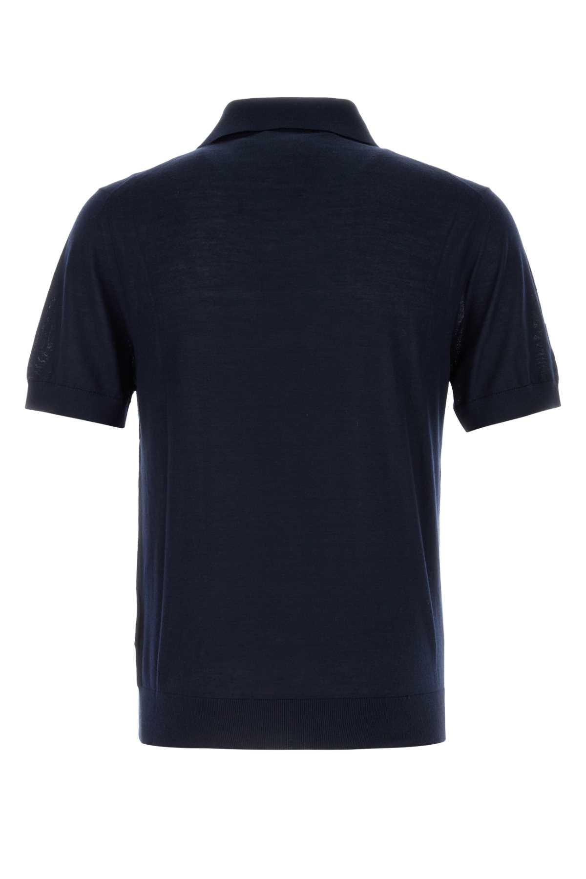 Midnight blue cashmere polo shirt UMB814SOOO1451F0008 (Prada / ポロシャツ ) | Prada (プラダ)(1)