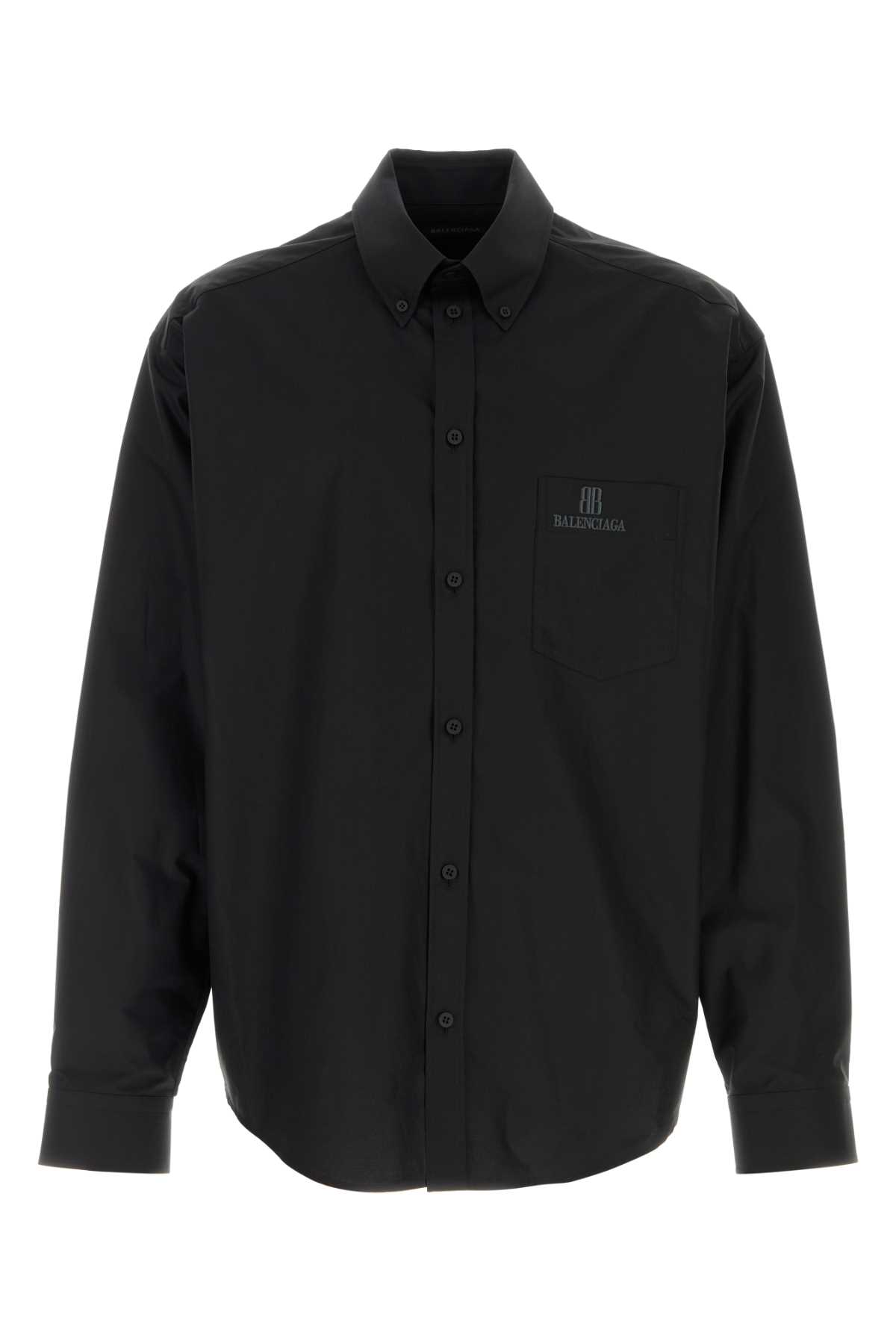 Black poplin shirt 839219TRM281000 (Balenciaga / シャツ・ブラウス ) | Balenciaga (バレンシアガ)