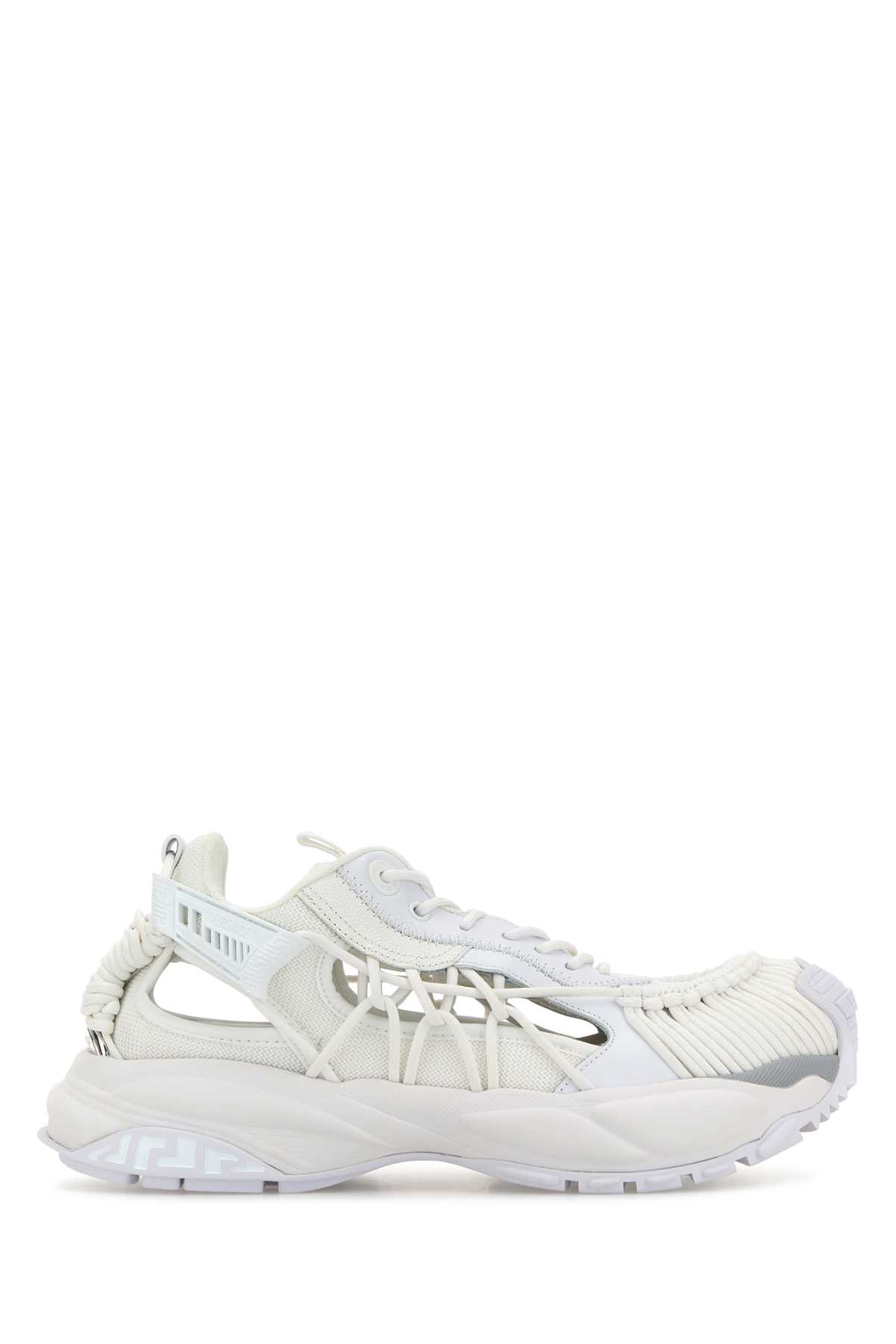 White leather and fabric Versace Mercury M_VS_01 sneakers 10167111A118611W000 (VERSACE / スニーカー ) | VERSACE (ヴェルサーチェ)