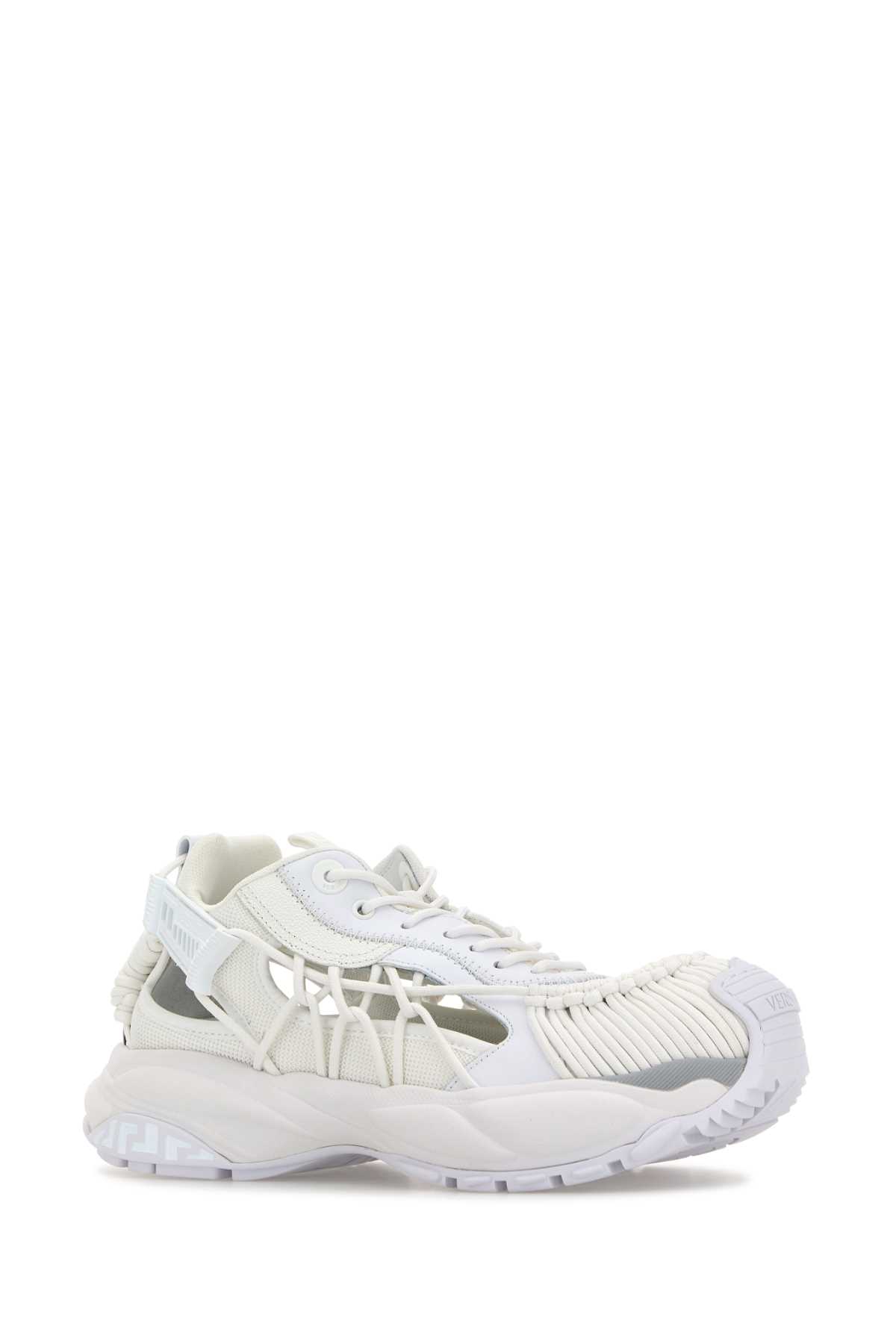 White leather and fabric Versace Mercury M_VS_01 sneakers 10167111A118611W000 (VERSACE / スニーカー ) | VERSACE (ヴェルサーチェ)(1)