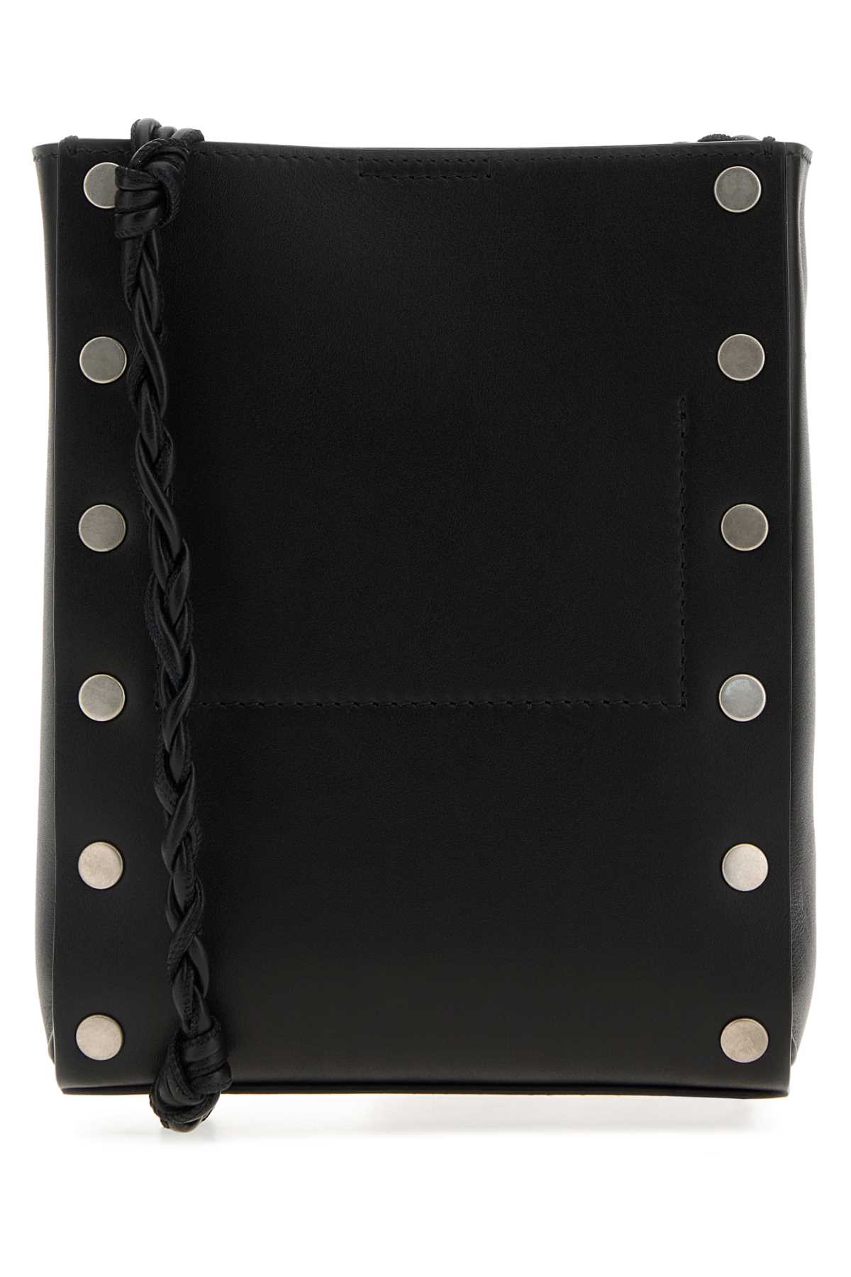 Black leather Tangle crossbody bag J26WG0065P8506001 (Jil Sander / ハンドバッグ・ショルダーバッグ ) | Jil Sander (ジルサンダー)(2)