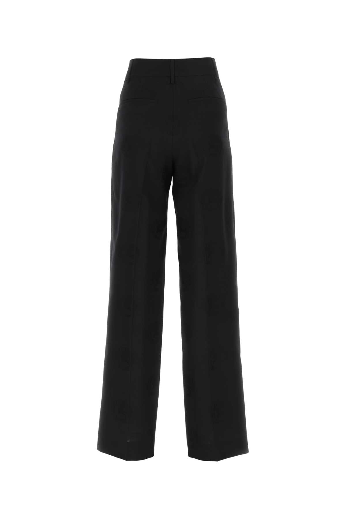 Black wool blend wide-leg pant 8063457A1931 (Burberry / パンツ ) | Burberry (バーバリー)(1)