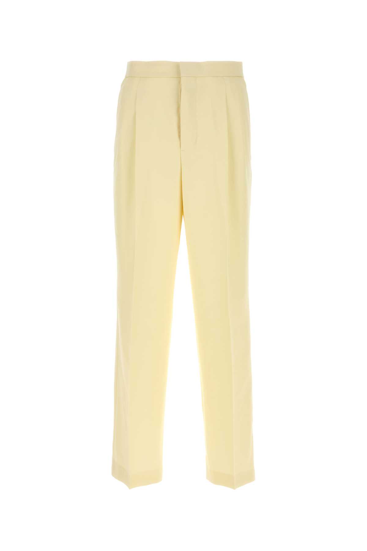 Pastel yellow wool pant HTR429WV0068726 (AMI Paris / パンツ ) | AMI Paris (アミパリス)