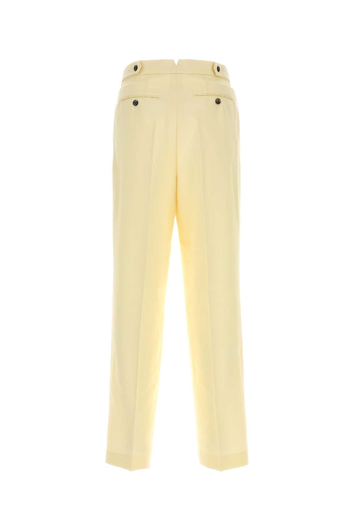 Pastel yellow wool pant HTR429WV0068726 (AMI Paris / パンツ ) | AMI Paris (アミパリス)(1)