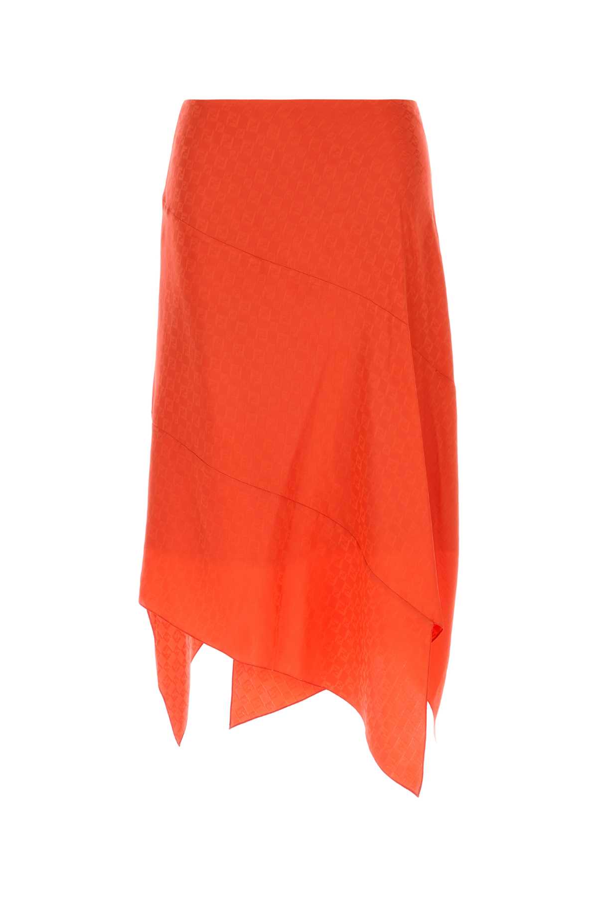Coral silk skirt FQ7657AUQGF1SAX (FENDI / スカート ) | FENDI (フェンディ)