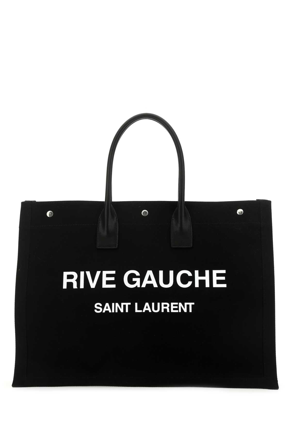 Black canvas Rive Gauche shopping bag 499290FAAVR1070 (Saint Laurent / トートバッグ ) | Saint Laurent (サンローラン)