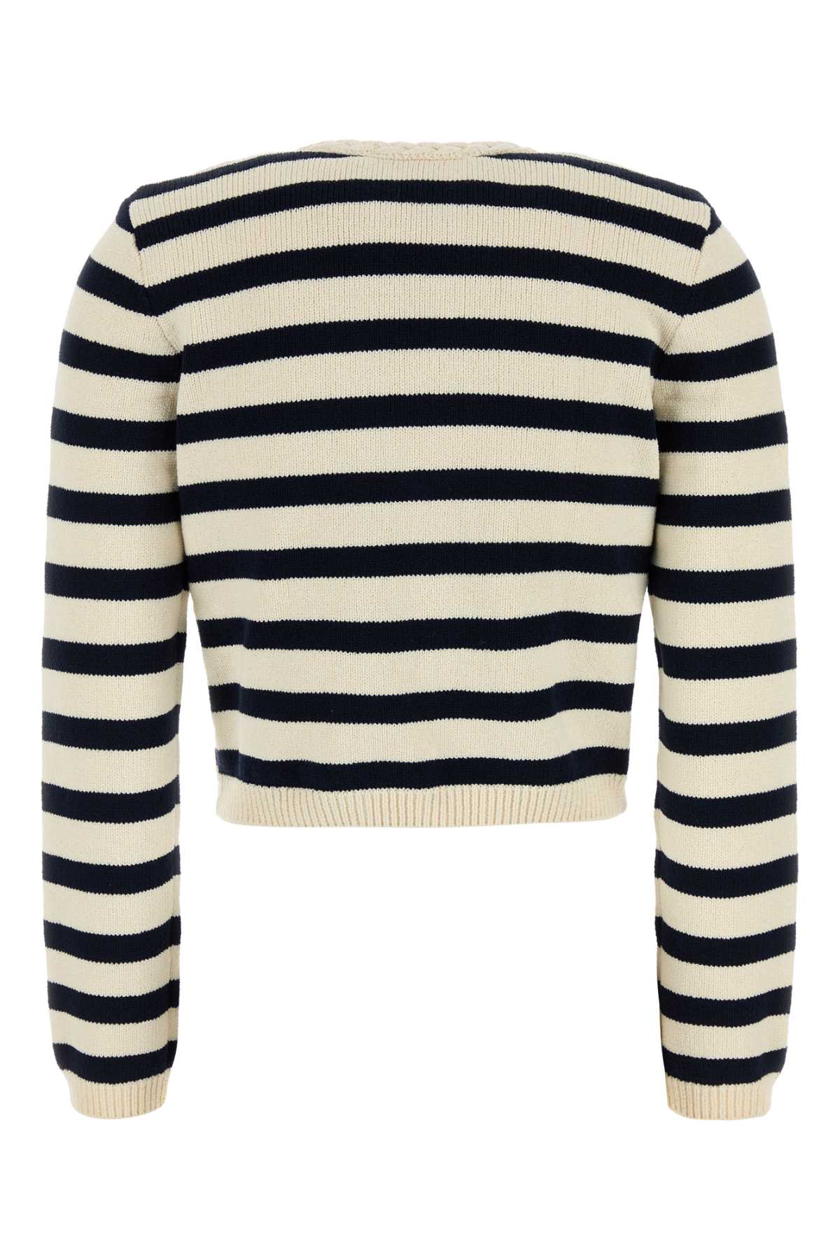 Embroidered cotton blend cardigan WE25KSW014NAVMULNAM (FRAME / ニット・セーター・カーディガン ) | FRAME (フレーム)(1)