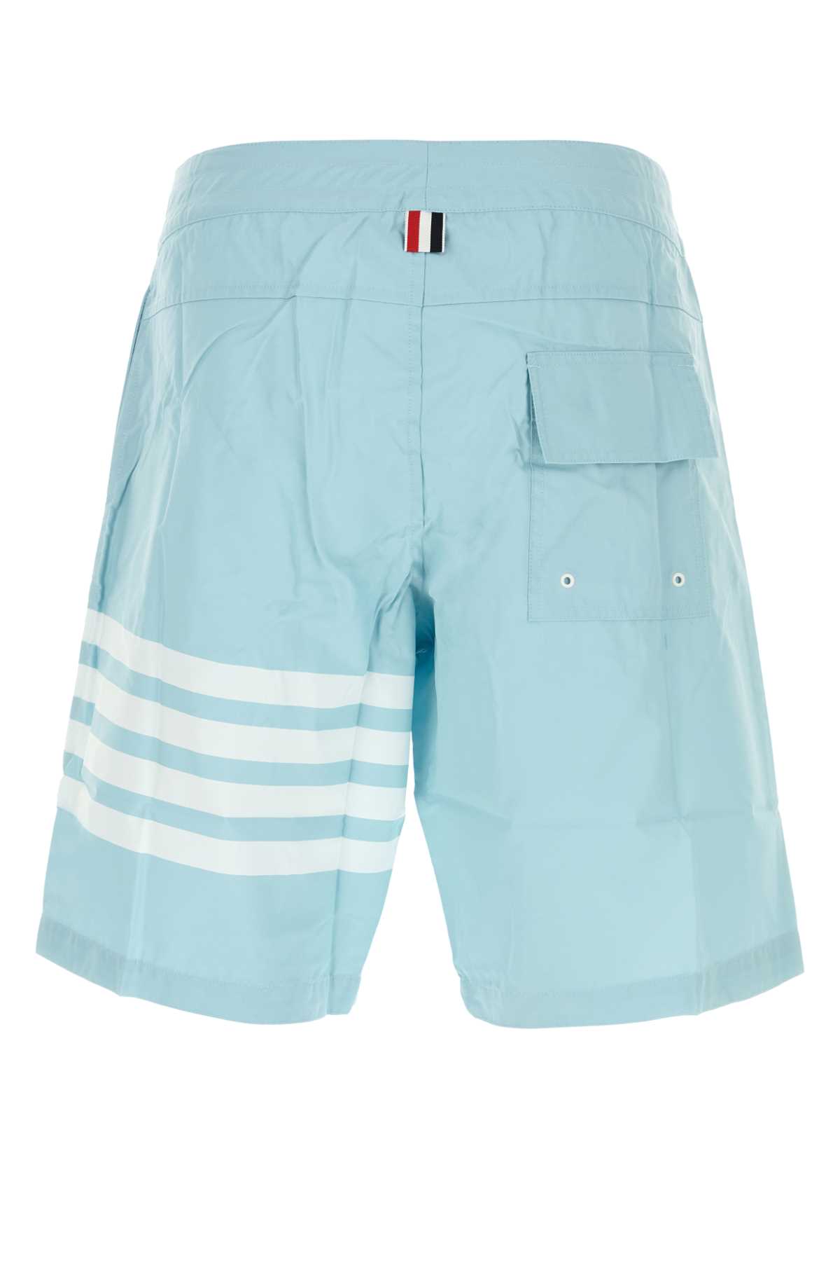 Light blue nylon blend swimming shorts MTT029A07538460 (Thom Browne / スイムウェア ) | Thom Browne (トム・ブラウン)(1)