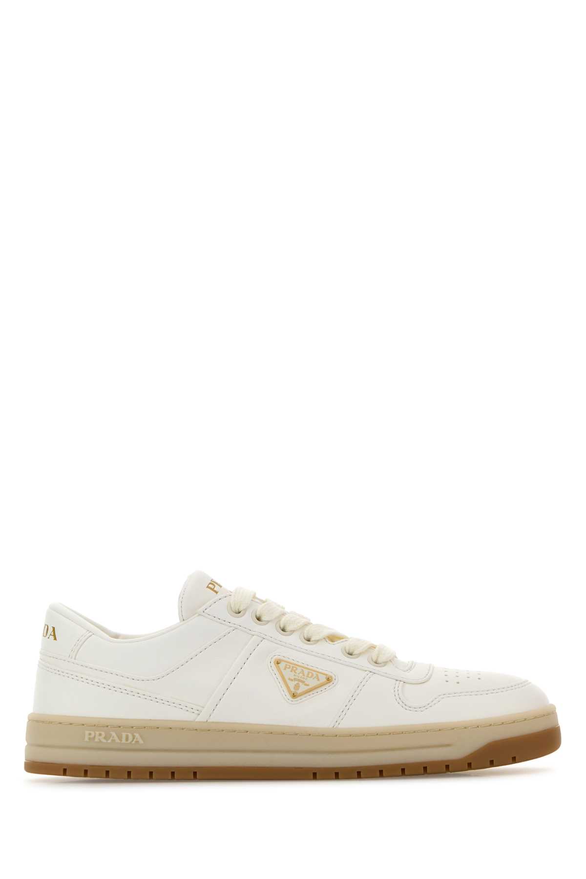 Ivory nappa leather Downtown sneakers 1E792MFDD3038F0304 (Prada / スニーカー ) | Prada (プラダ)