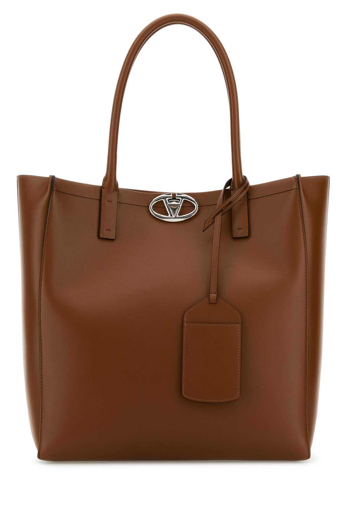 Caramel leather medium VLogo Locker shopping bag 5Y0B0C97ZZAN58 (Valentino Garavani / トートバッグ ) | Valentino Garavani (ヴァレンティノ)