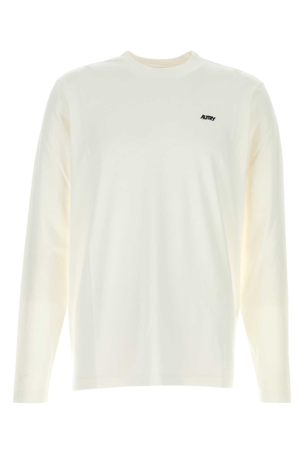 White cotton t-shirt LSPXA6JW (AUTRY / Tシャツ・カットソー ) | AUTRY (オートリー)