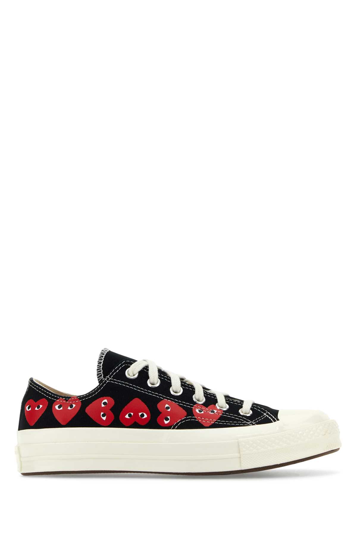 Black canvas Comme Des Garçons X Converse sneakers P1K126BLACK (PLAY Comme Des Garçons / スニーカー ) | PLAY Comme Des Garçons (プレイ コムデギャルソン)
