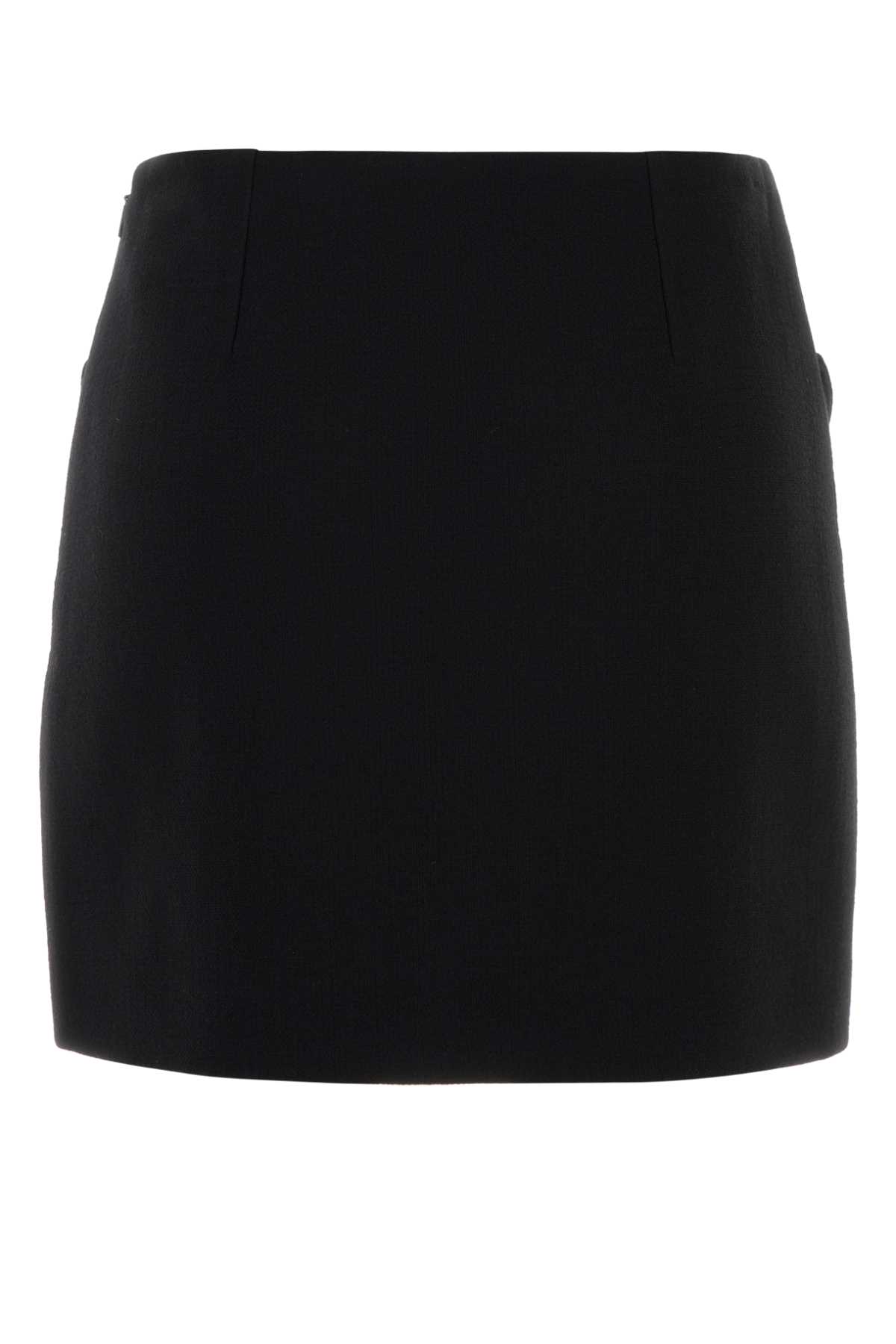 Black wool mini skirt 10217771A127891B000 (VERSACE / スカート ) | VERSACE (ヴェルサーチェ)(1)