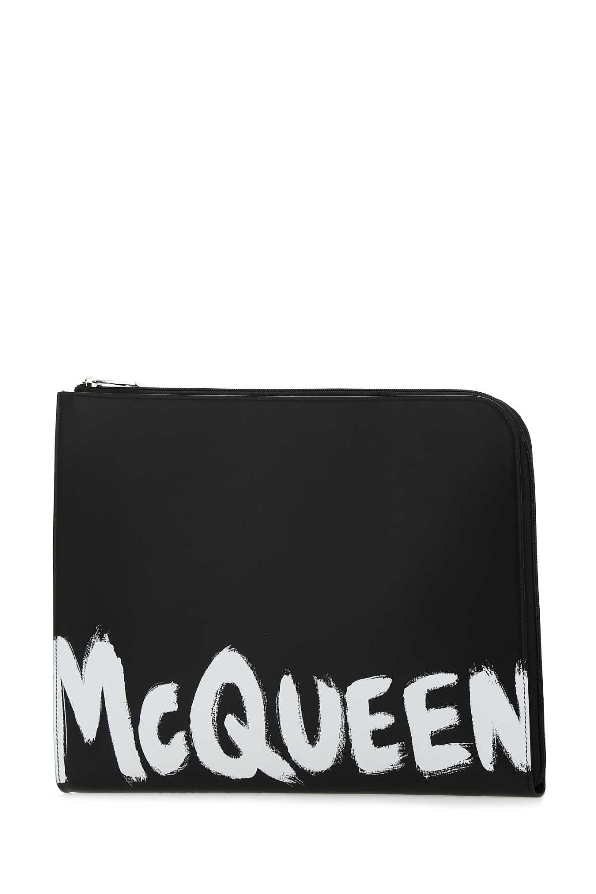 Black leather document holder 6094811NT5B1070 (Alexander McQUEEN / クラッチバッグ・ポーチ ) | Alexander McQUEEN (アレキサンダー・マックイーン)(1)