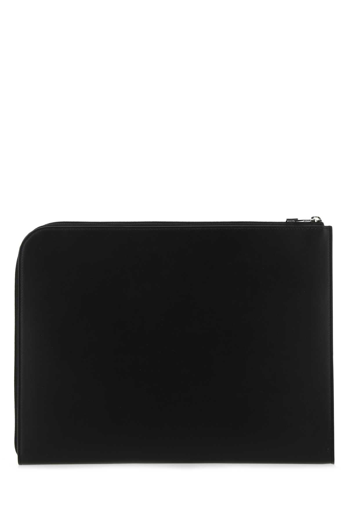 Black leather document holder 6094811NT5B1070 (Alexander McQUEEN / クラッチバッグ・ポーチ ) | Alexander McQUEEN (アレキサンダー・マックイーン)(2)