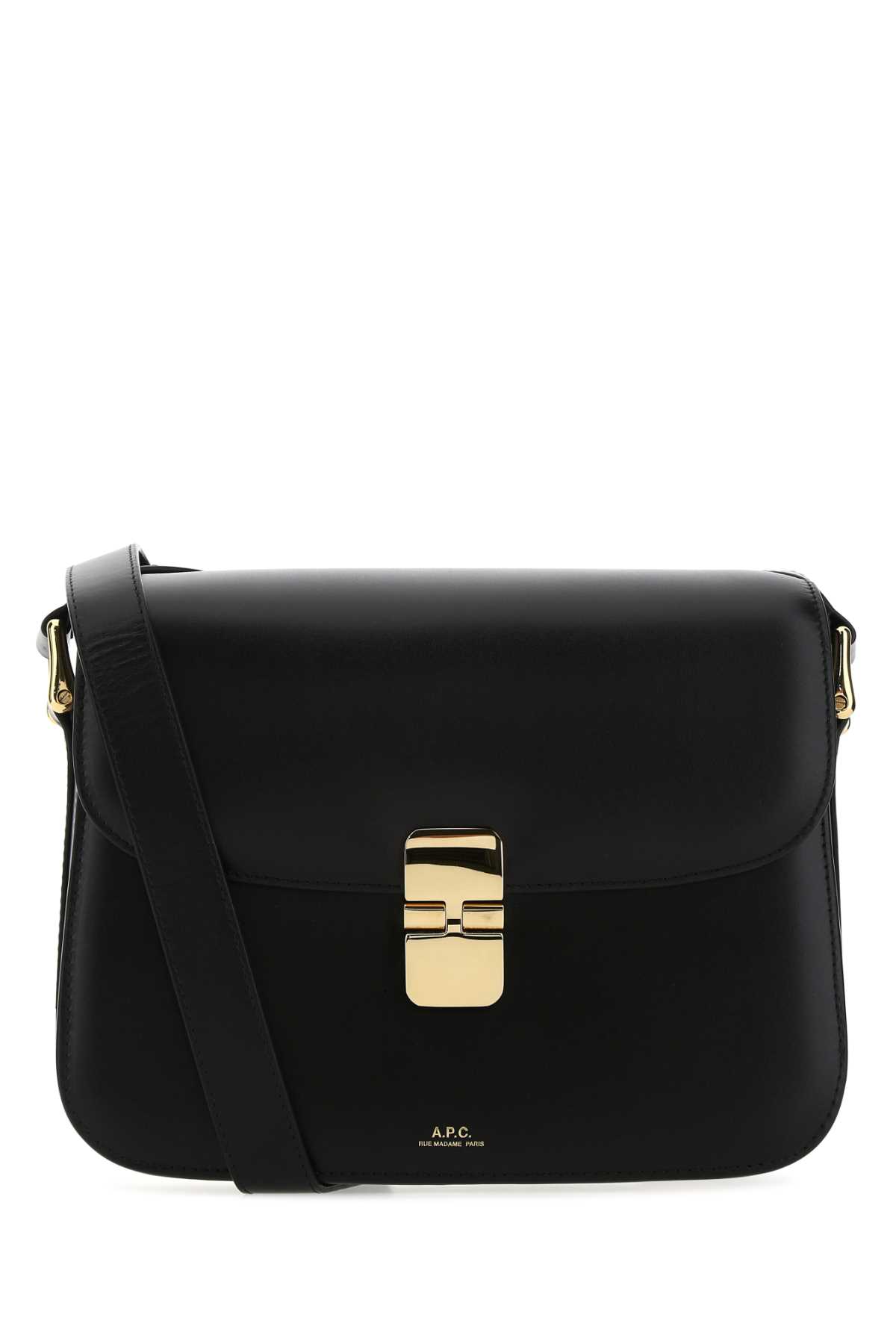 Black leather Grace crossbody bag PXBMWF61412LZZ (A.P.C. / ハンドバッグ・ショルダーバッグ ) | A.P.C. (アーペーセー)