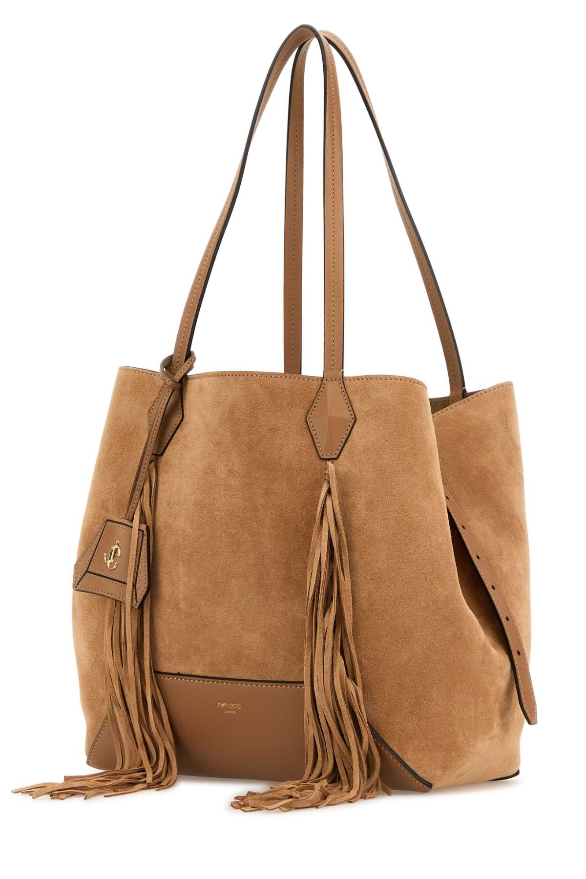 Camel suede Diamond shopping bag DIAMONDTOTEMJSUTOFFEEGOLD (JIMMY CHOO / トートバッグ ) | JIMMY CHOO (ジミー チュウ)(1)