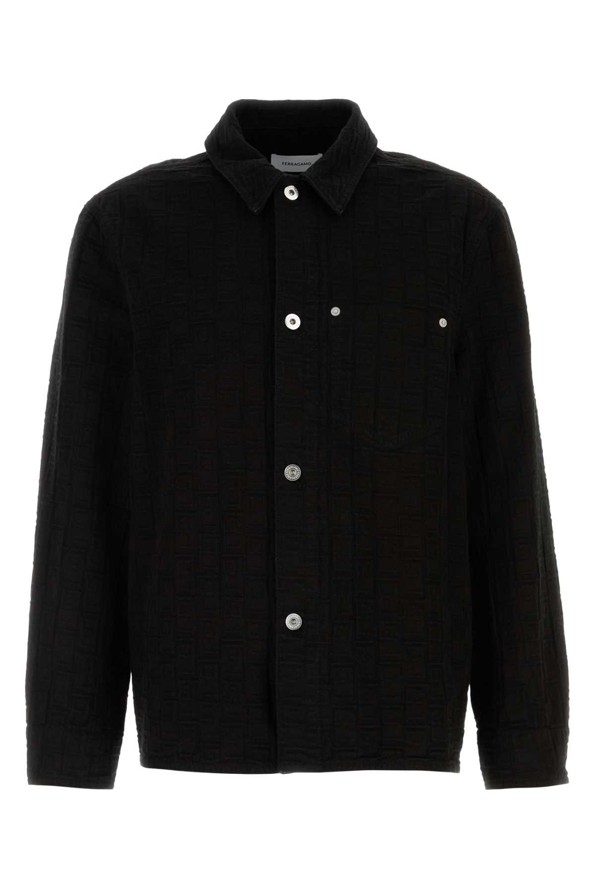 Black denim shirt 144436782879NERO (FERRAGAMO / シャツ・ブラウス ) | FERRAGAMO (フェラガモ)