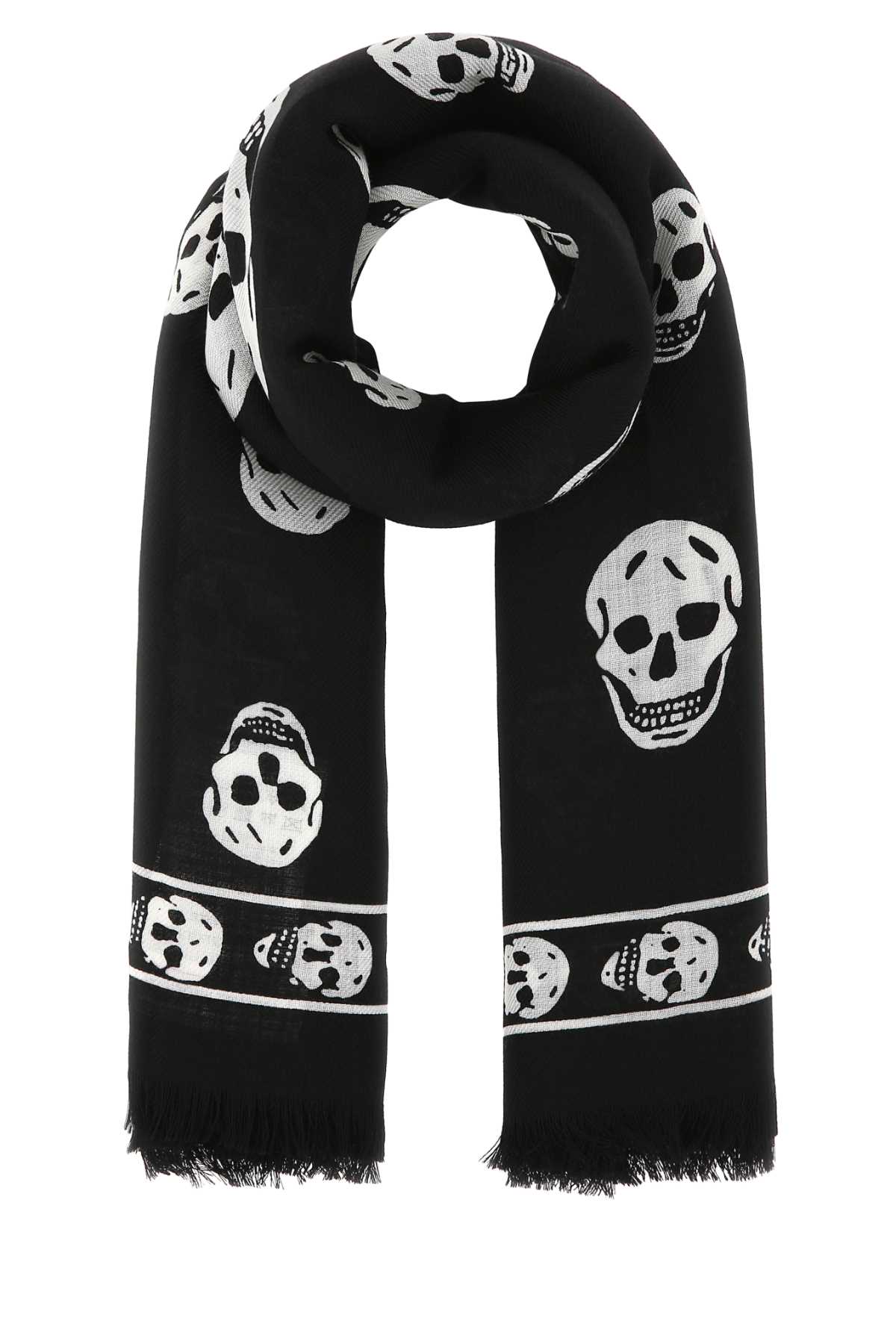 Printed wool scarf 5577173222Q1078 (Alexander McQUEEN / スカーフ・マフラー ) | Alexander McQUEEN (アレキサンダー・マックイーン)