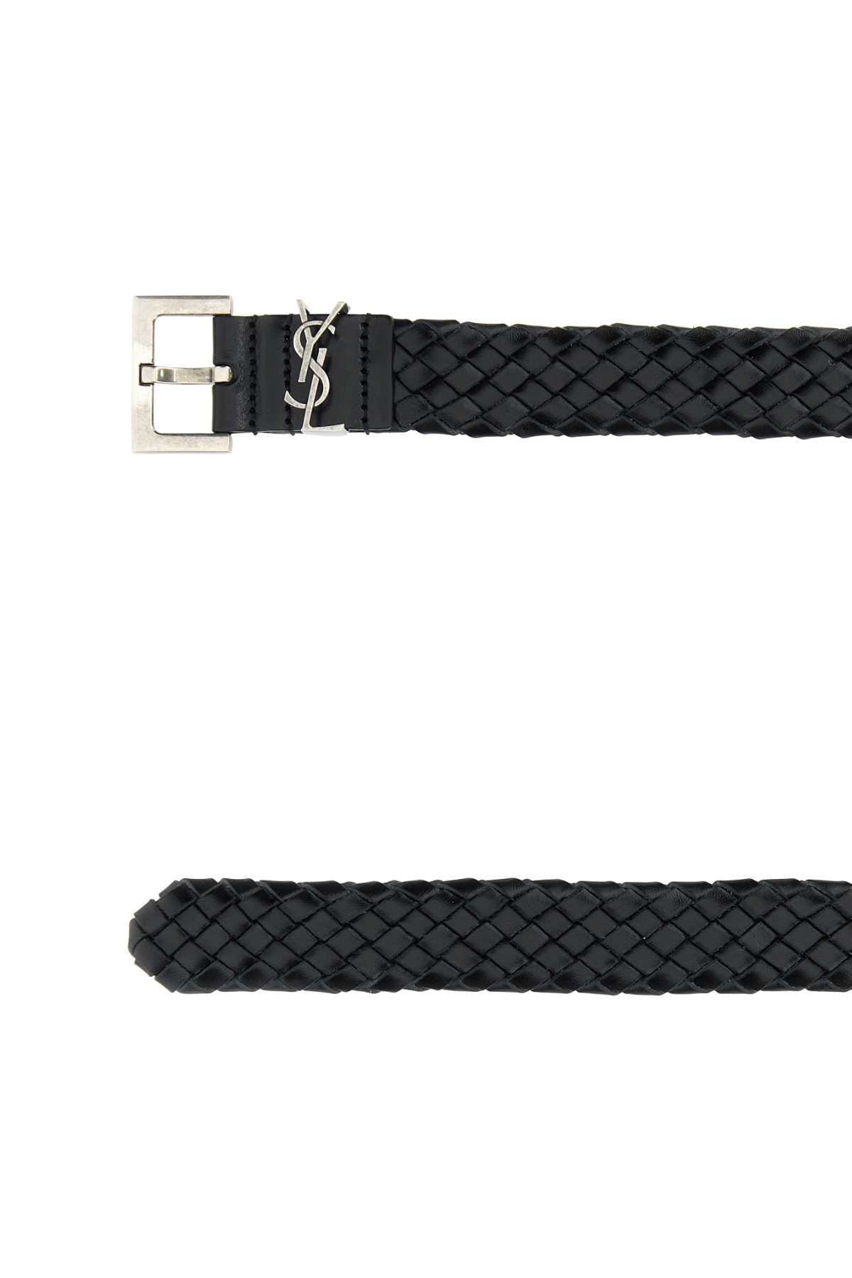 Black leather Cassandre belt 777315AAC781000 (Saint Laurent / ベルト・サスペンダー ) | Saint Laurent (サンローラン)(1)