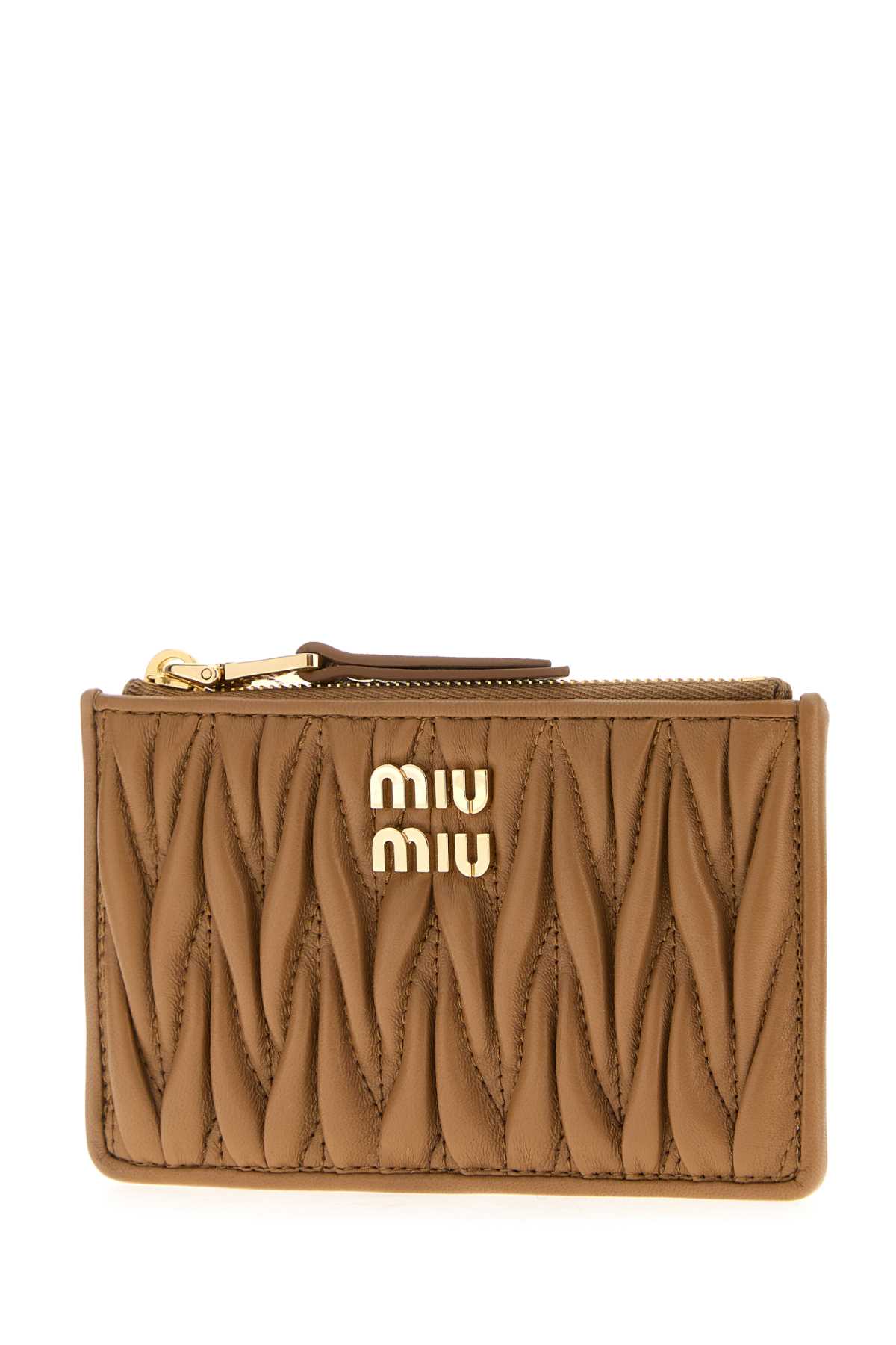 Camel nappa leather card holder 5MB06MAFPPF098L (MIU MIU / 財布・カードケース ) | MIU MIU (ミュウミュウ)(1)
