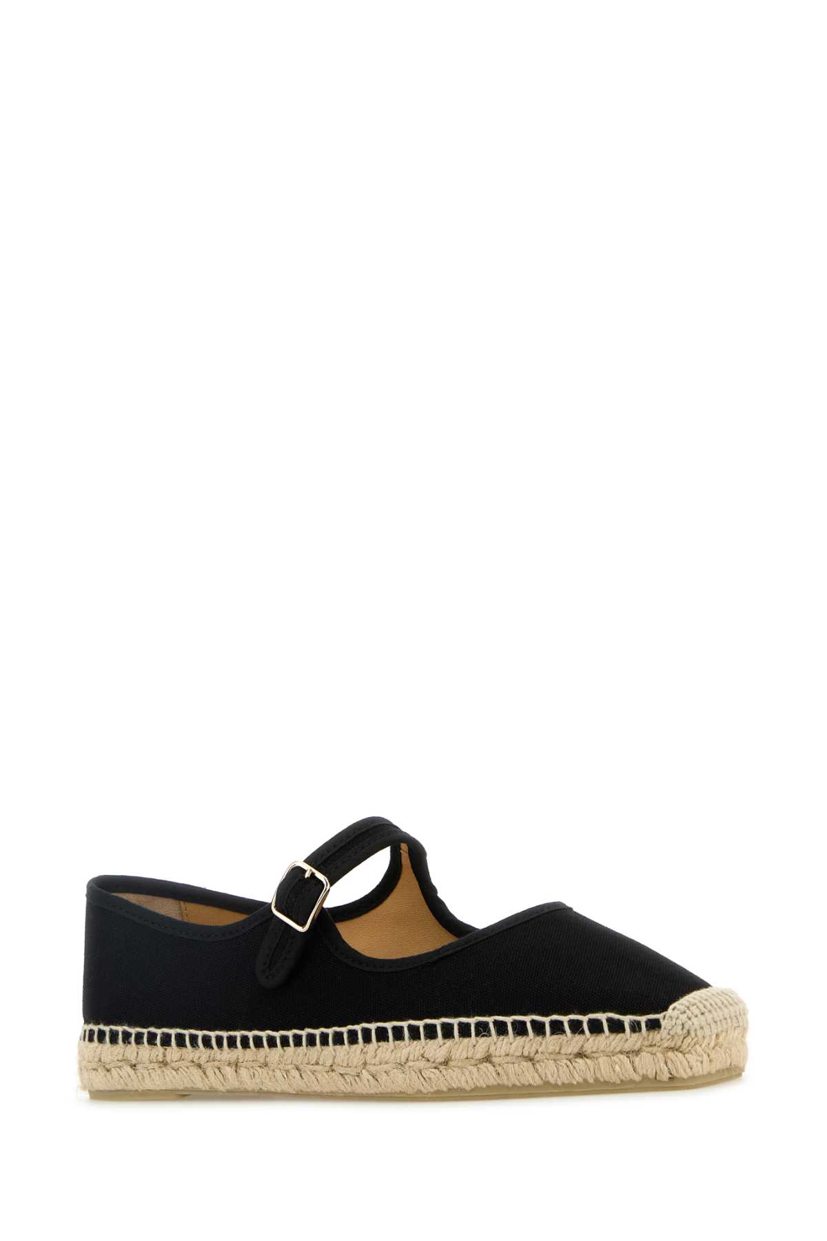 Black canvas espadrilles 25551100NEGRO (Castañer / フラットシューズ ) | Castañer (カスタニエール)(1)
