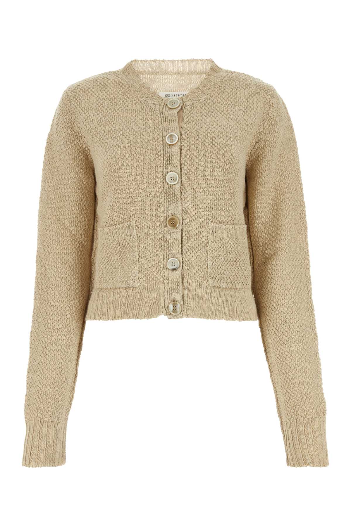 Beige hemp cardigan S51HP0004S18200113 (Maison Margiela / ニット・セーター・カーディガン ) | Maison Margiela (メゾン マルジェラ)