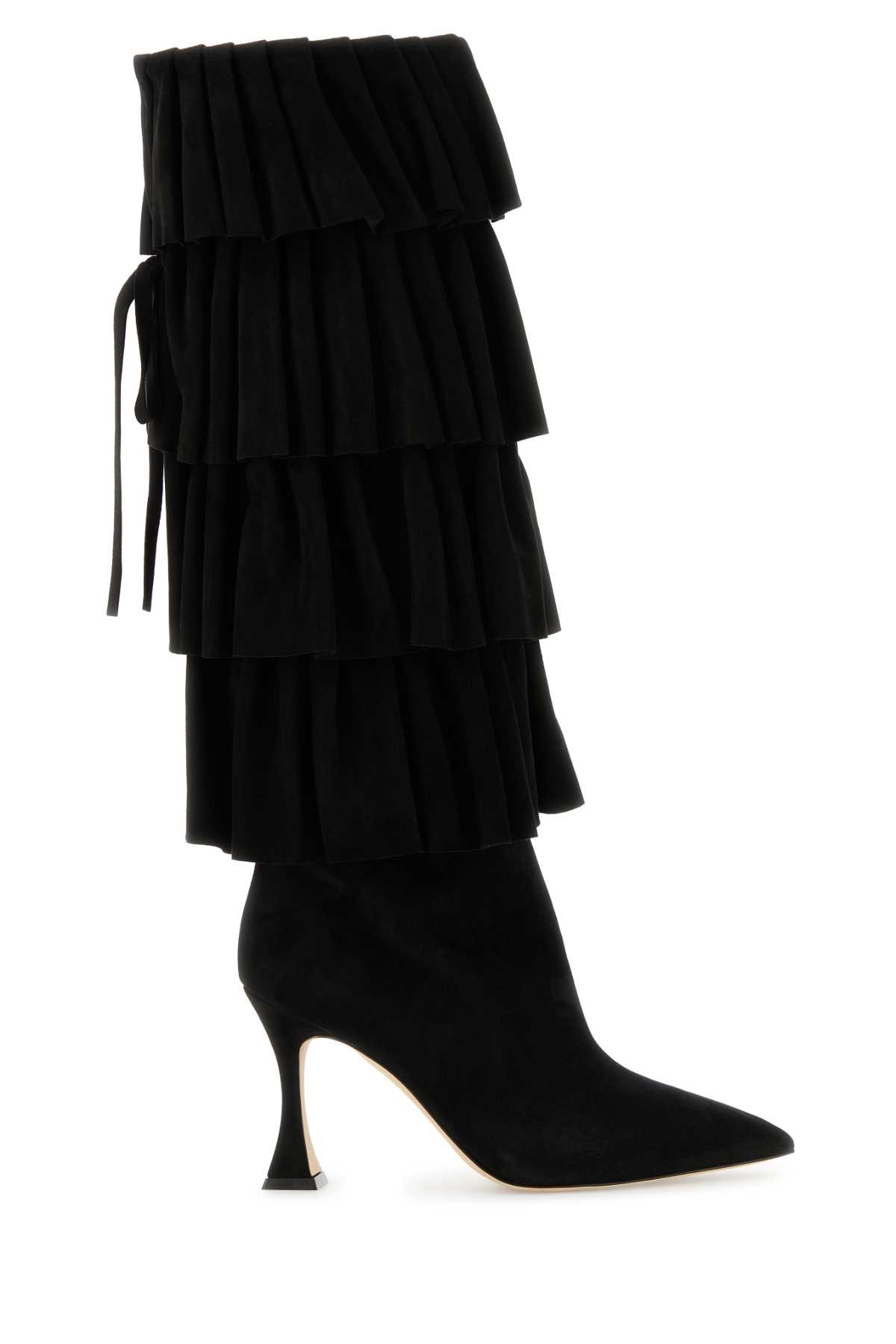Black suede Miralone boots MIRALONE3242762BLCK (MANOLO BLAHNIK / ブーツ ) | MANOLO BLAHNIK (マノロ ブラニク)