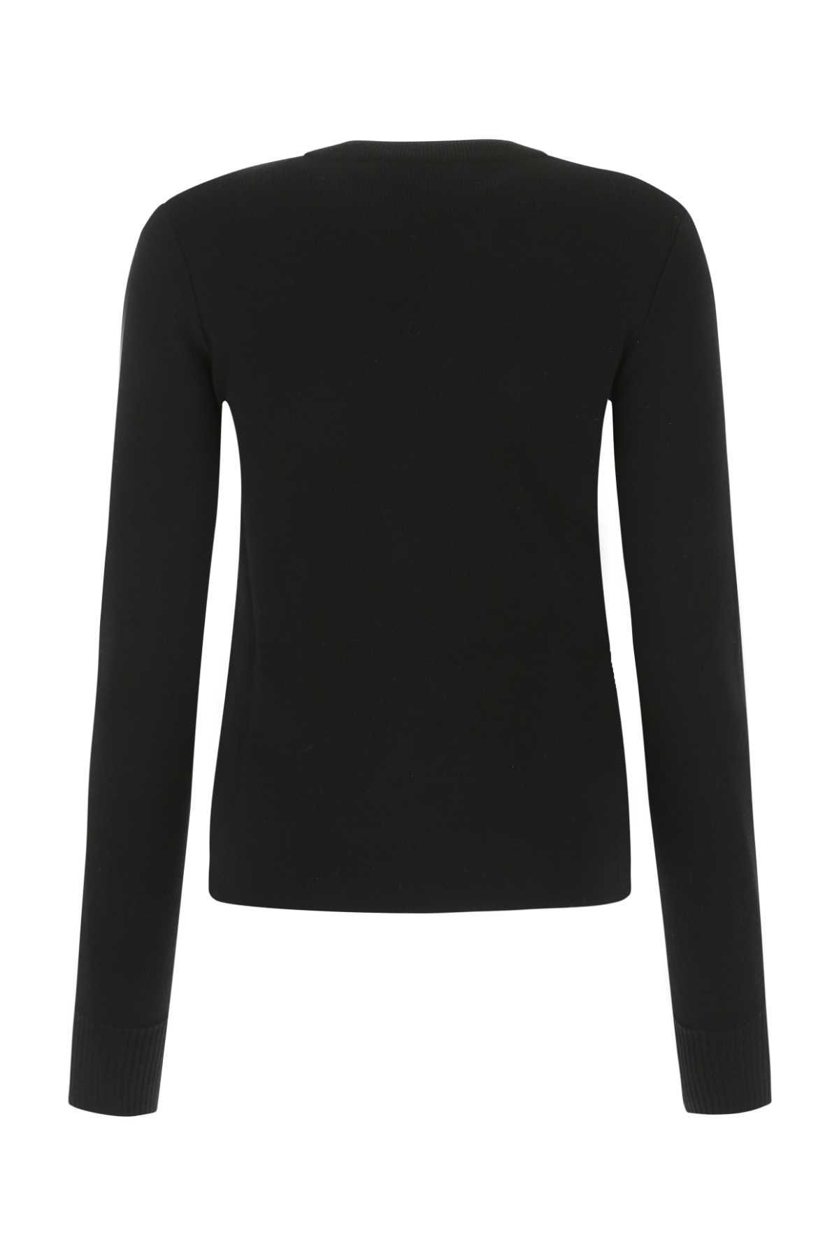 Black stretch wool blend sweater 710250Q1A3M1000 (Alexander McQUEEN / ニット・セーター・カーディガン ) | Alexander McQUEEN (アレキサンダー・マックイーン)(1)