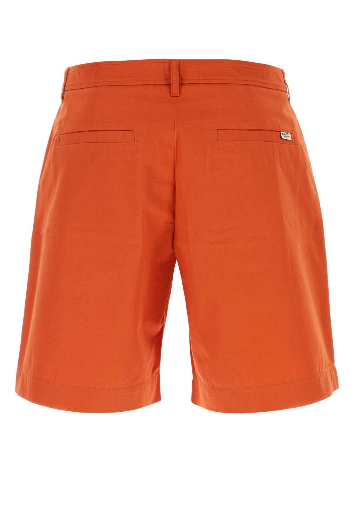Dark orange cotton bermuda shorts MM01402WW0074P674 (Maison Kitsuné / ショートパンツ ) | Maison Kitsuné (メゾン キツネ)(1)