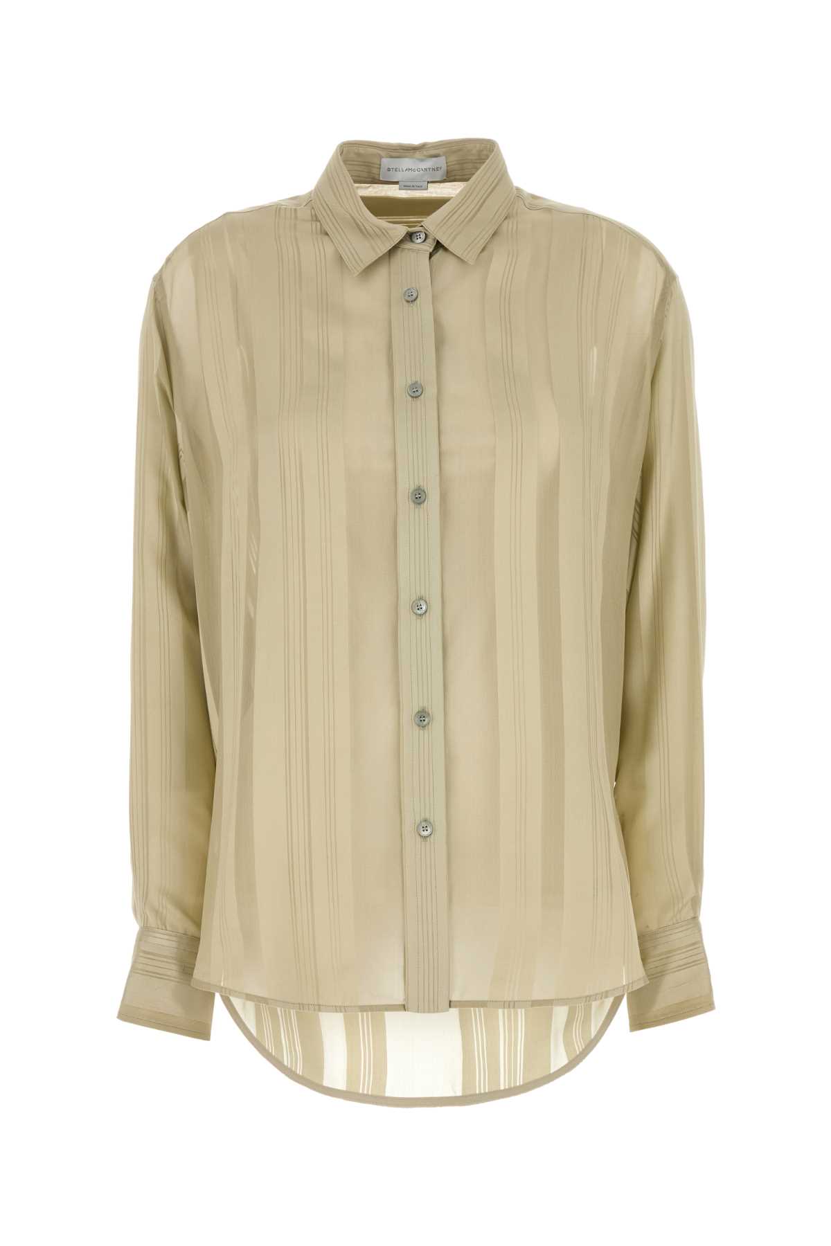 Khaki silk shirt 6201493FJ2593410 (Stella McCartney / シャツ・ブラウス ) | Stella McCartney (ステラ マッカートニー)