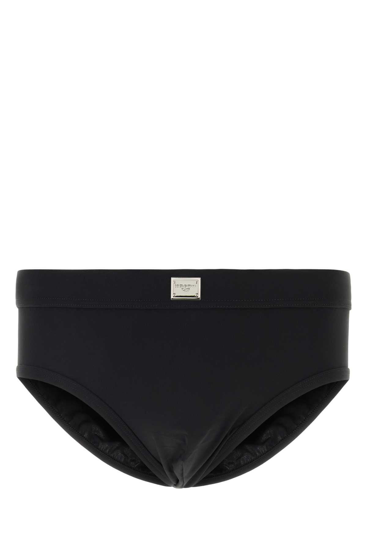 Black stretch nylon swimming brief M4A99JONR47N0000 (Dolce & Gabbana / アンダーウェア ) | Dolce & Gabbana (ドルチェガッバーナ)