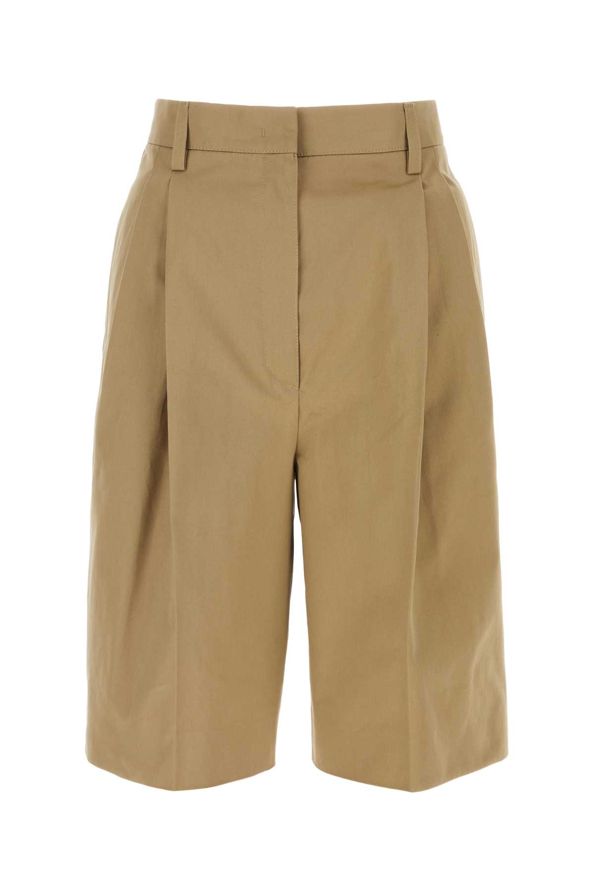 Beige cotton bermuda shorts P273HSOOO14WQF0241 (Prada / ショートパンツ ) | Prada (プラダ)