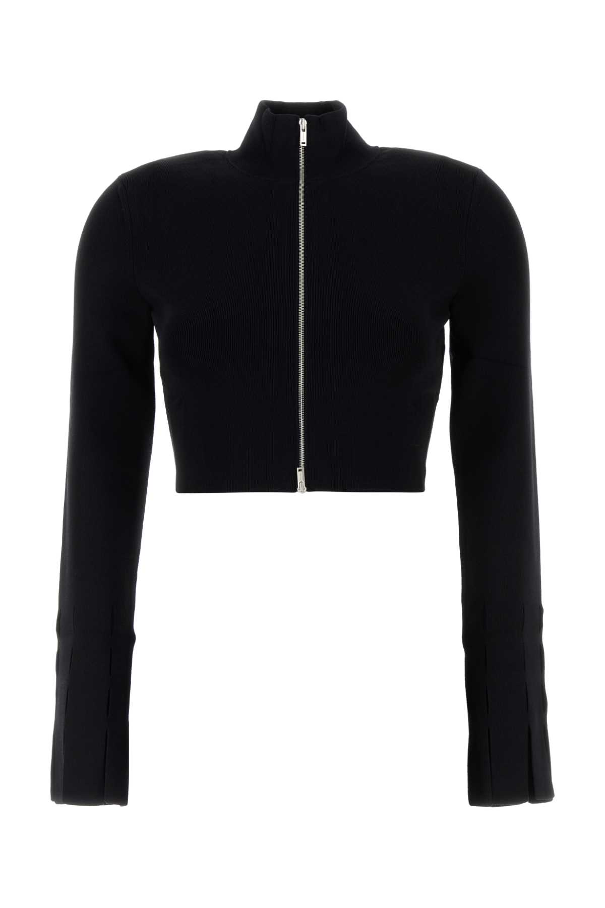 Black stretch viscose blend Izan cardigan NW24FWSW46800BLACK (Nanushka / ニット・セーター・カーディガン ) | Nanushka (ナヌーシュカ)