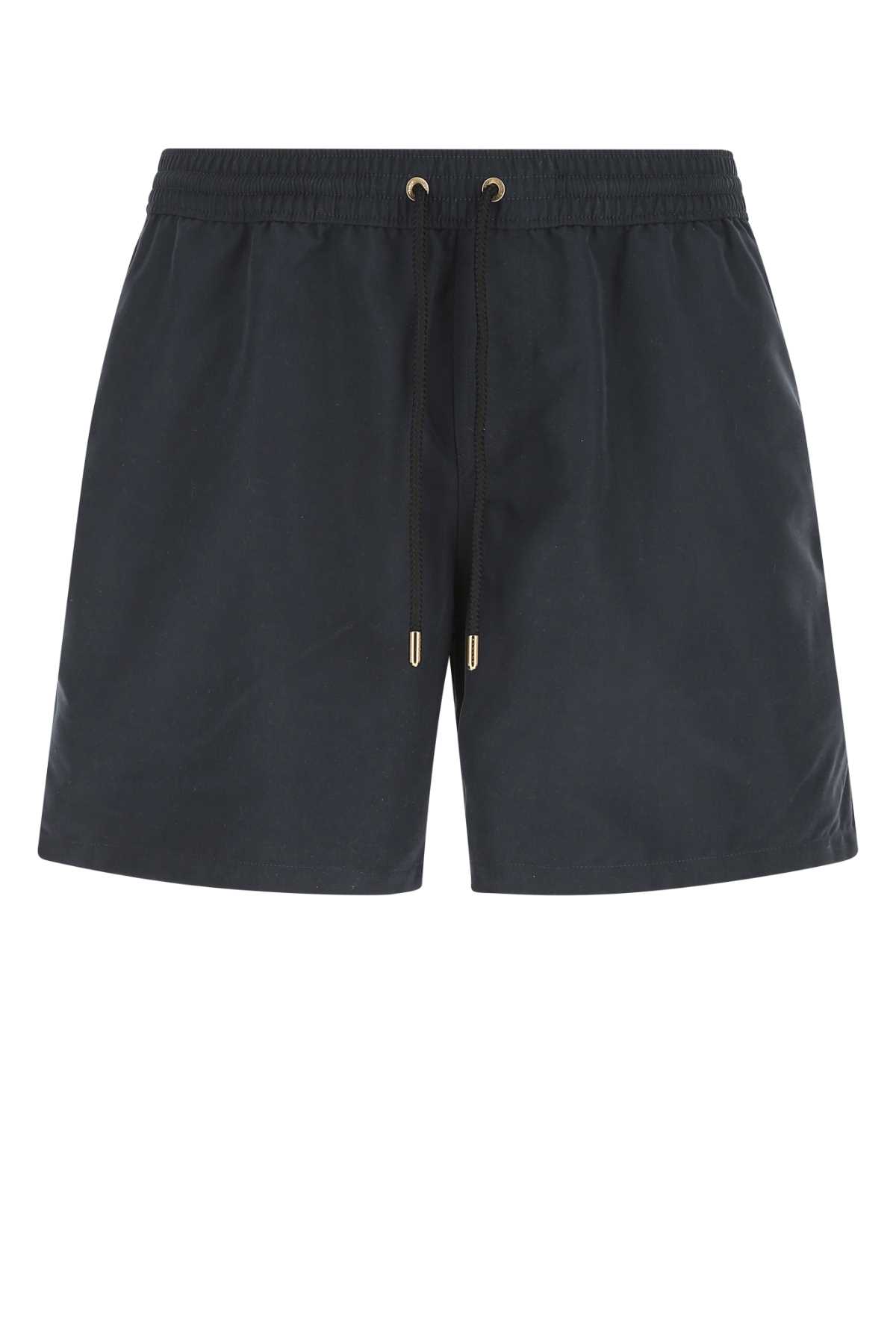 Navy blue polyester swimming shorts AU03U0H6001B93 (AGNONA / スイムウェア ) | AGNONA (アニオナ)