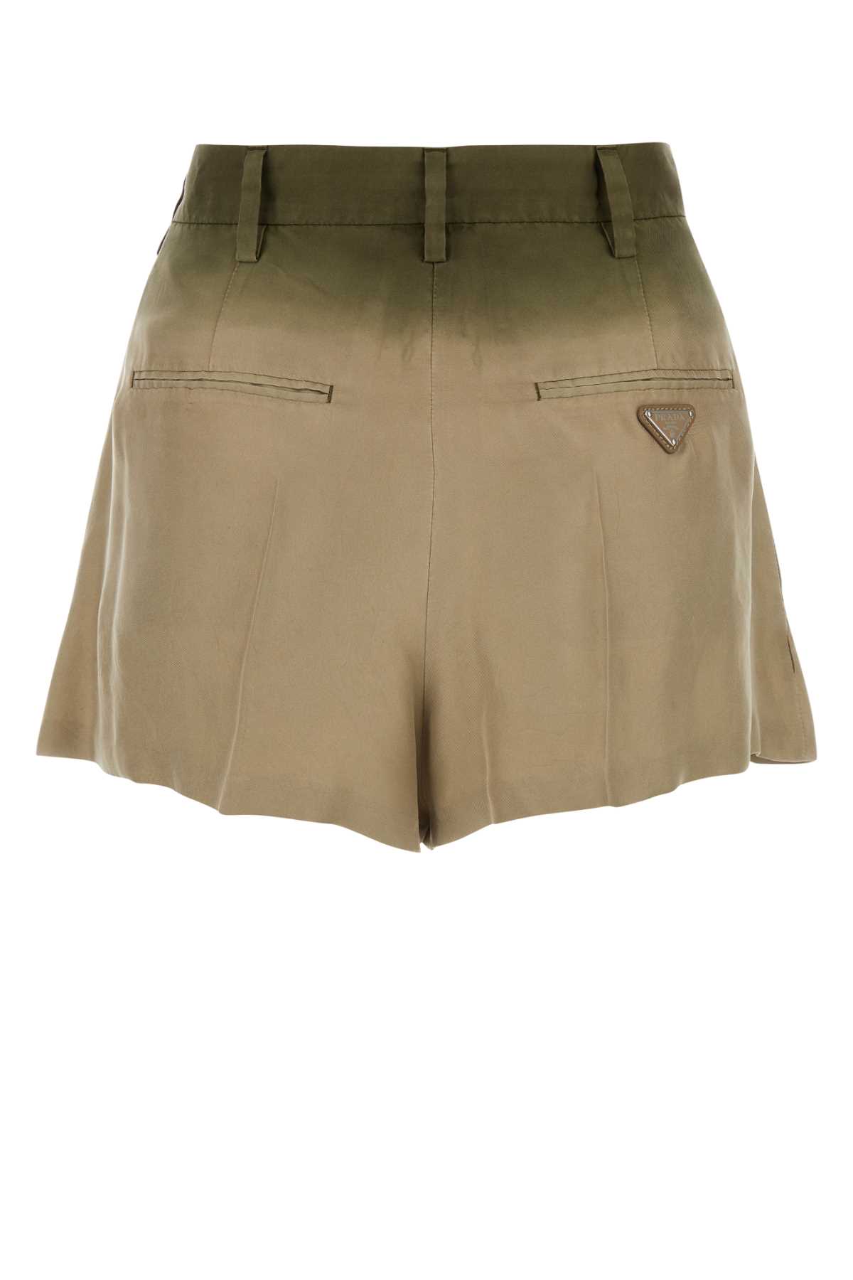 Sage green silk shorts P200ISOOO14TFF0065 (Prada / ショートパンツ ) | Prada (プラダ)(1)
