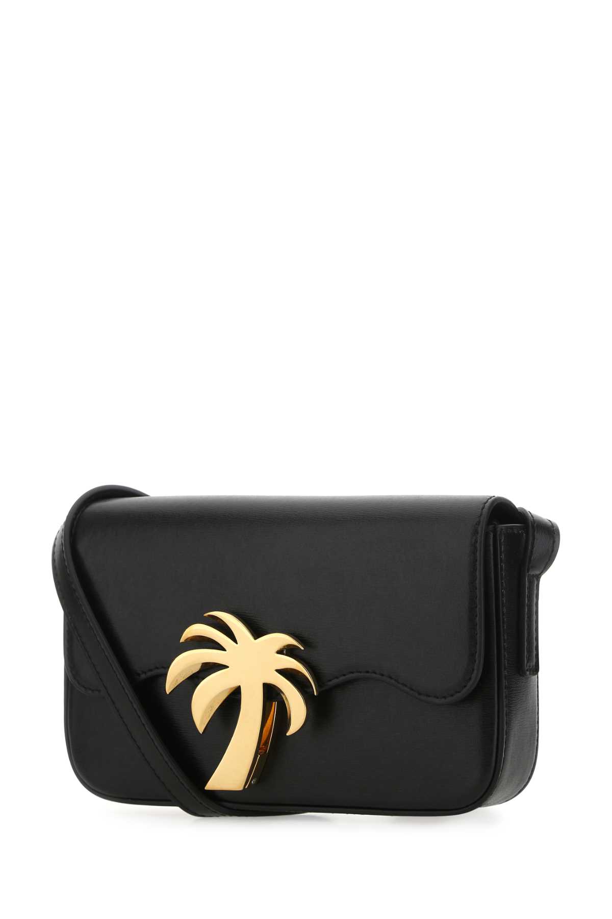 Black leather Palm Beach Bridge crossbody bag PWNQ012F22LEA0011076 (Palm Angels / ハンドバッグ・ショルダーバッグ ) | Palm Angels (パームエンジェルス)(1)