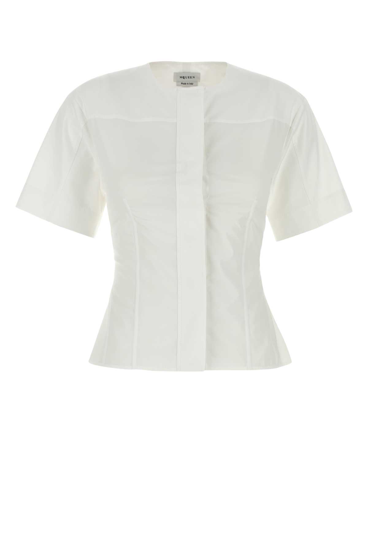 White poplin shirt 838911QAABT9000 (Alexander McQUEEN / シャツ・ブラウス ) | Alexander McQUEEN (アレキサンダー・マックイーン)