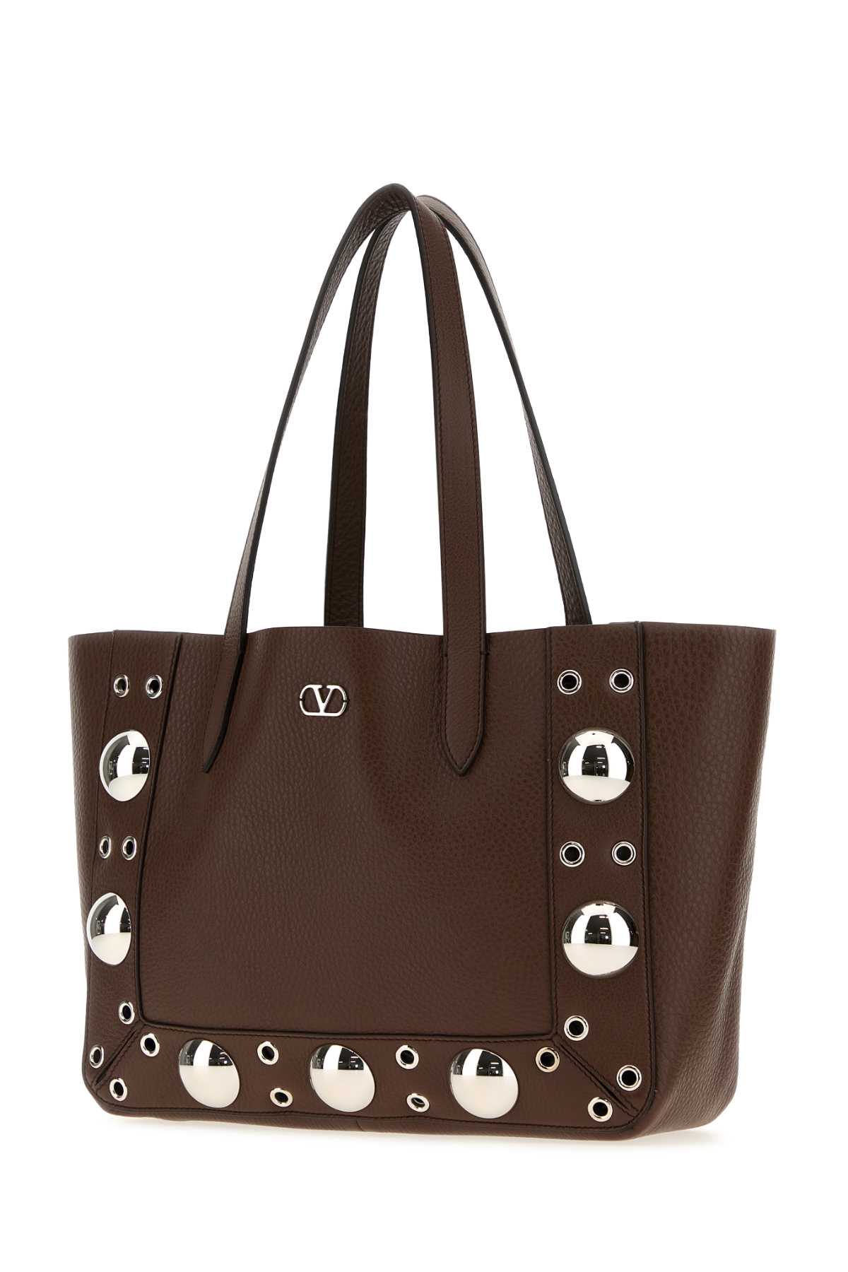 Brown leather small Nellcôte shopping bag 7W2B0R88MJLW04 (Valentino Garavani / トートバッグ ) | Valentino Garavani (ヴァレンティノ)(1)